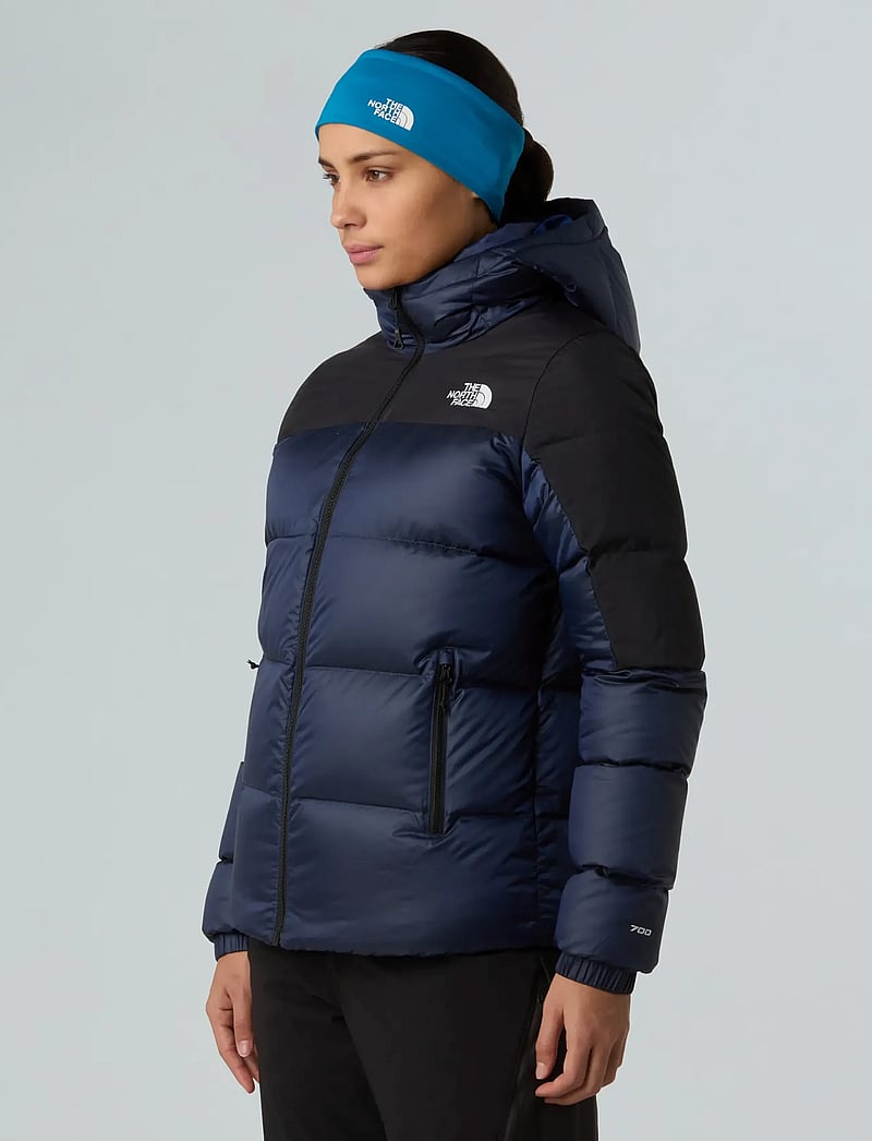 The North Face - W DIABLO DOWN 2.0 HOODED JACKET - dunjakker - estate blue black heath - 0