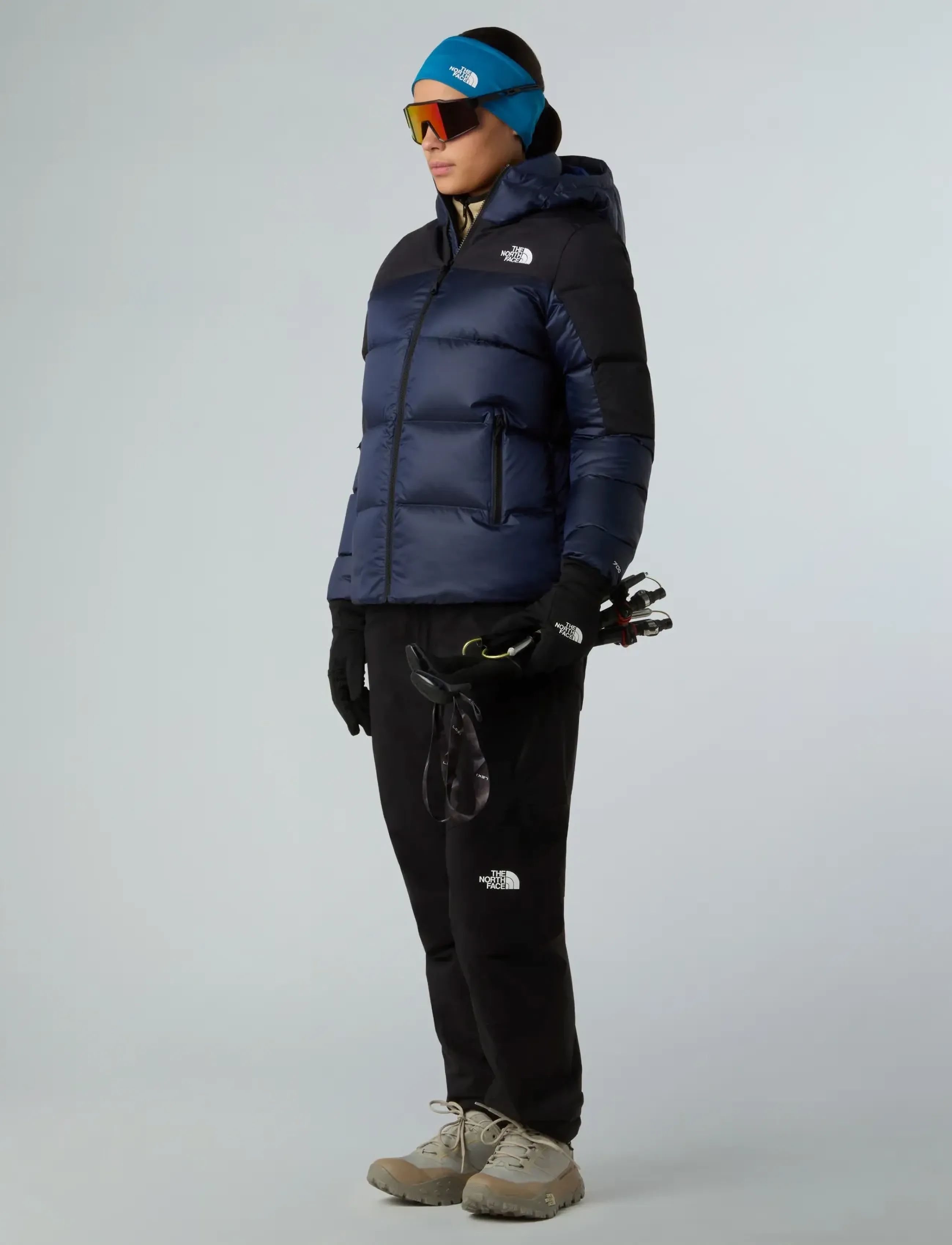 Women's Diablo Down 2.0 Hooded Jacket Estate Blue Black Heather 2