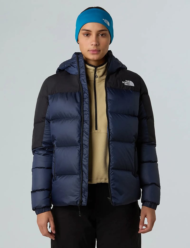 The North Face - W DIABLO DOWN 2.0 HOODED JACKET - dunjakker - estate blue black heath - 5