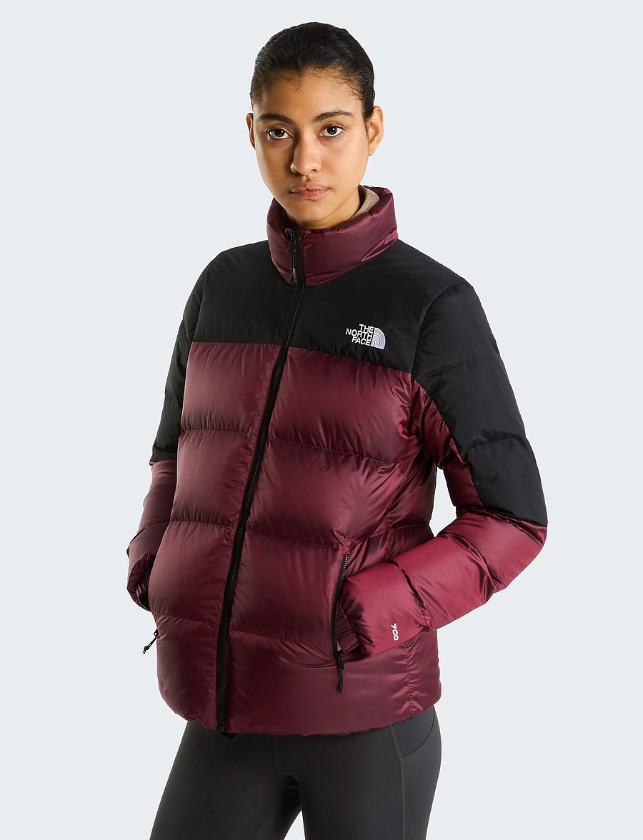 The North Face - W DIABLO DOWN 2.0 JACKET - winterjacken - burgundy crush black he - 0
