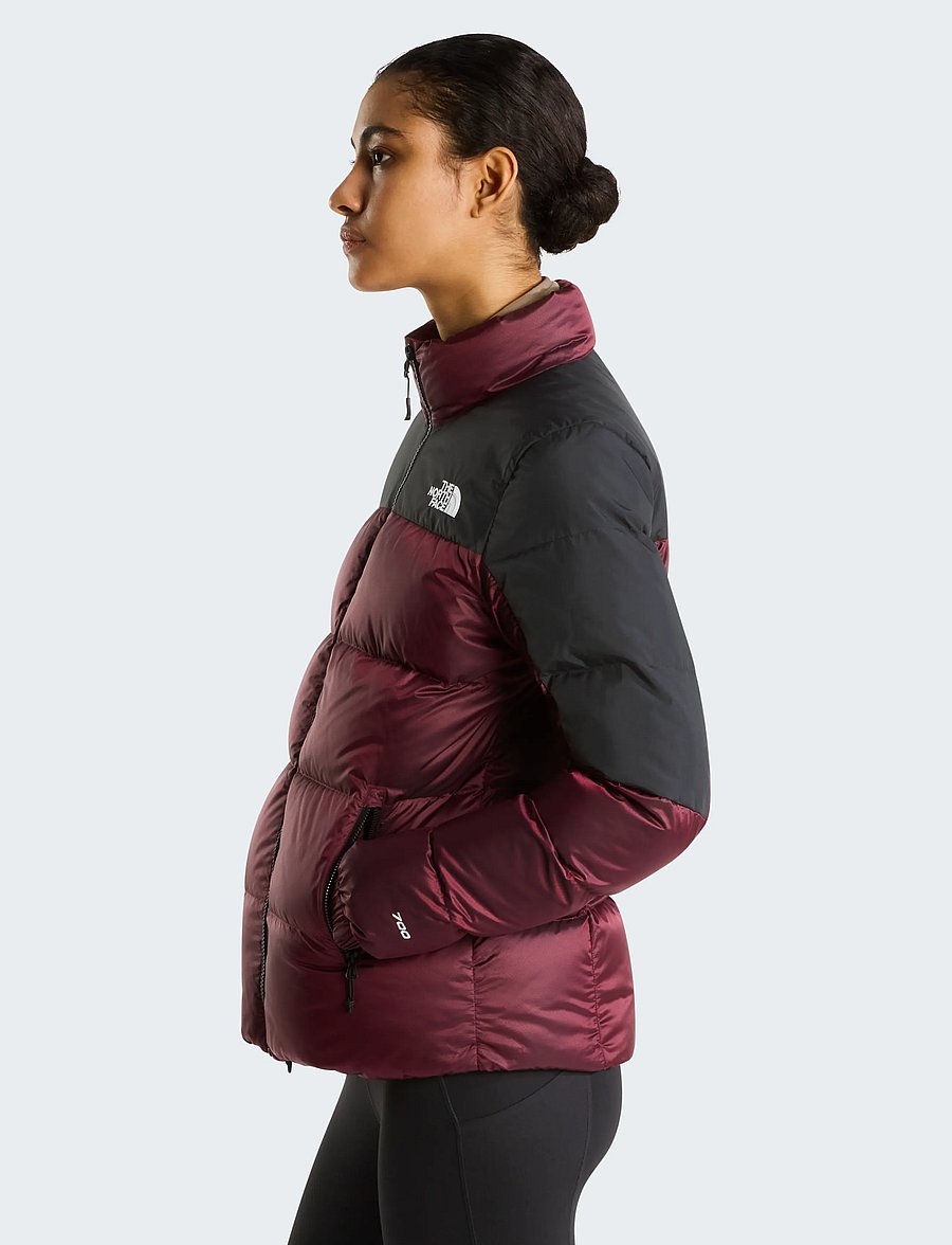 The North Face - W DIABLO DOWN 2.0 JACKET - winterjacken - burgundy crush black he - 4