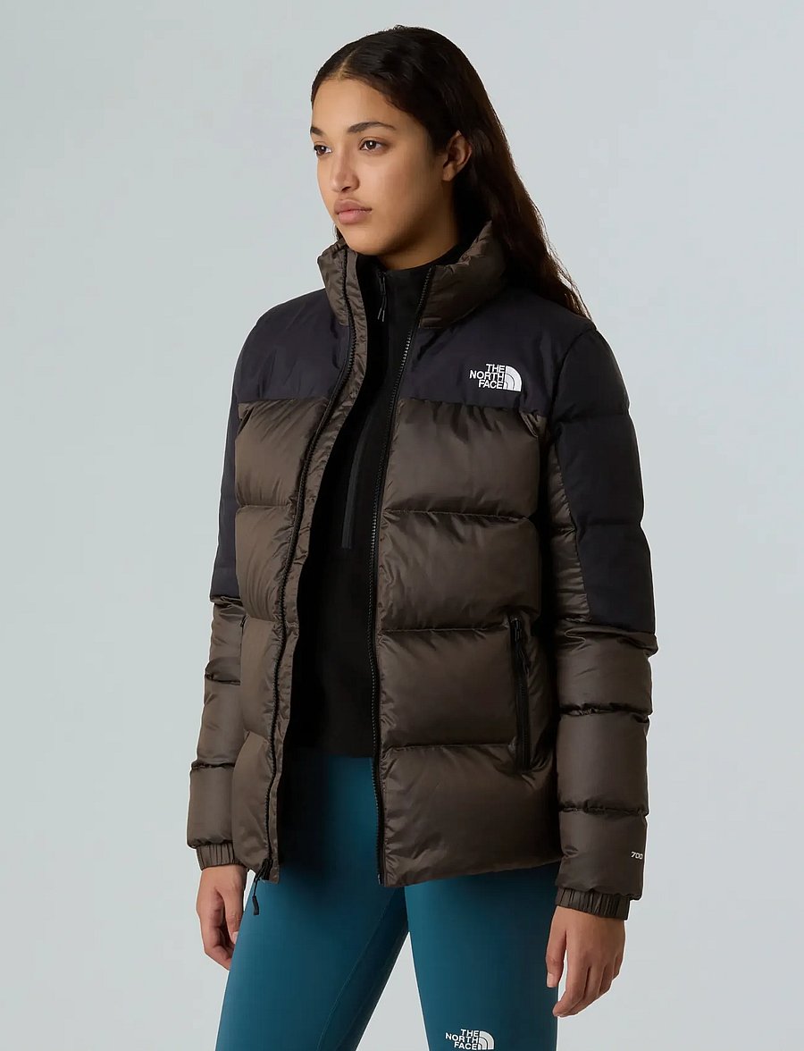 The North Face - W DIABLO DOWN 2.0 JACKET - talvejoped - smokey brown black heat - 5