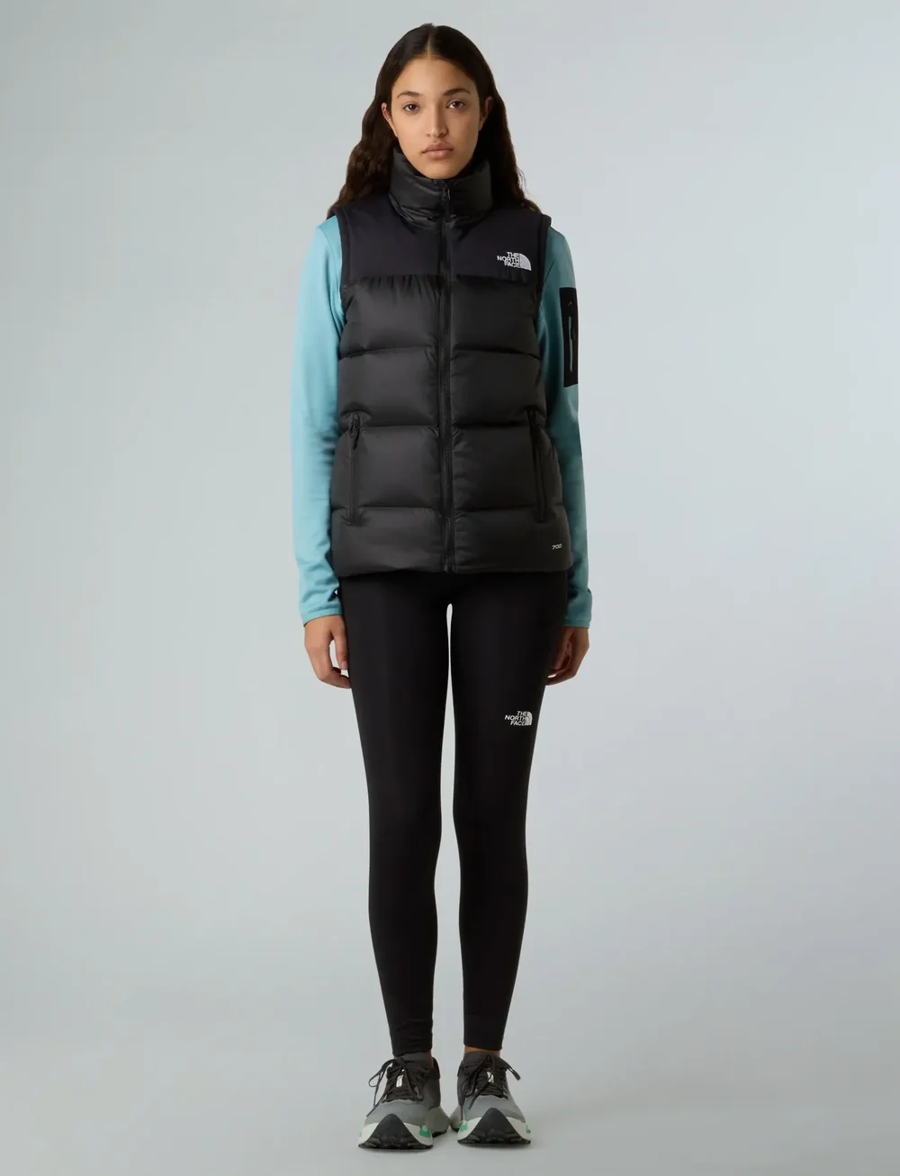 The North Face - W DIABLO DOWN 2.0 VEST - outdoor - tnf black heather/tnf blk - 3