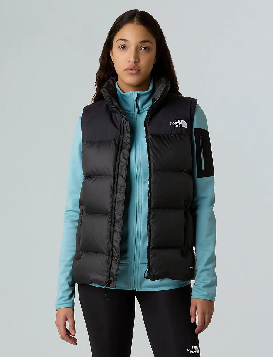 The North Face - W DIABLO DOWN 2.0 VEST - outdoor - tnf black heather/tnf blk - 5