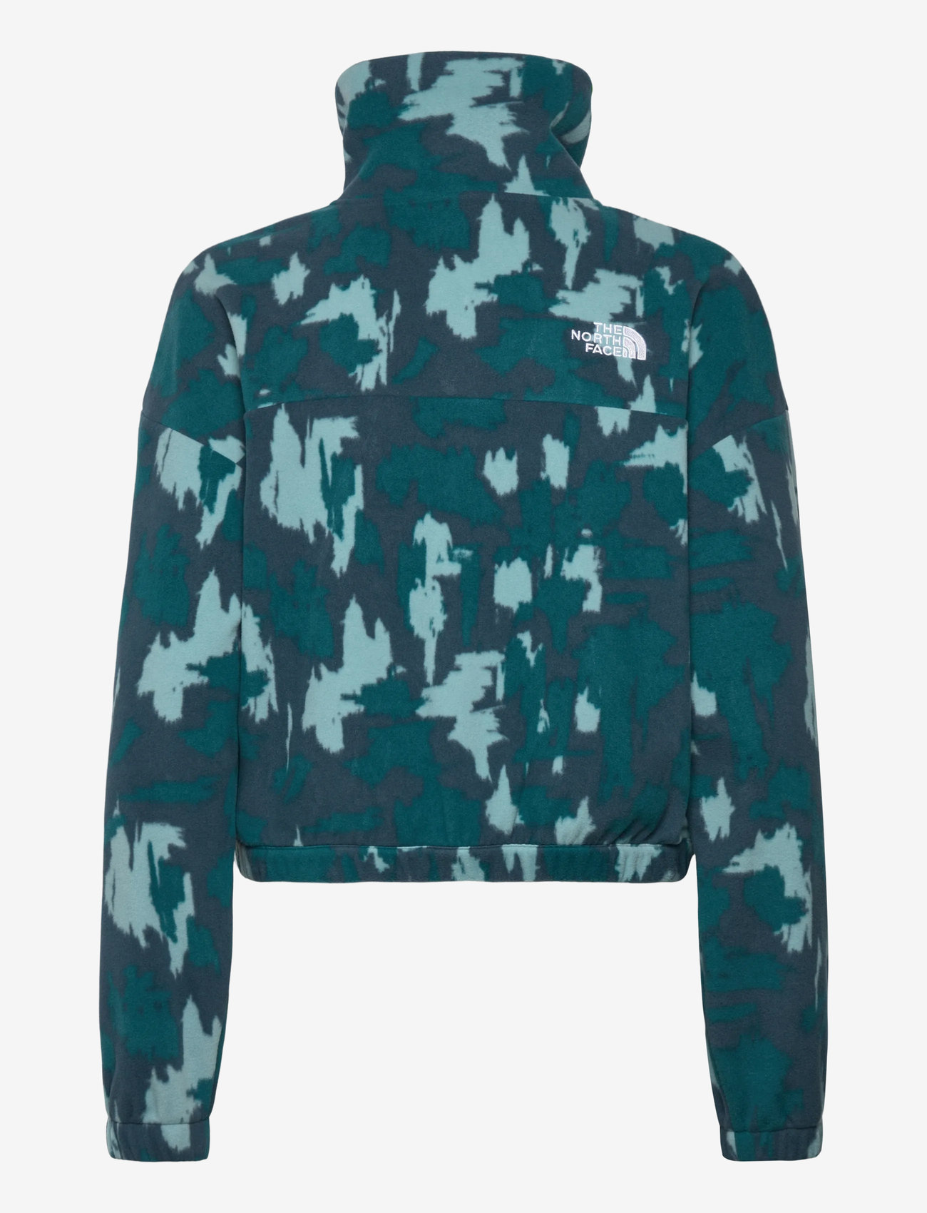 The North Face - W MOUNTAIN ATHLETICS FLEECE 1/4 ZIP-PRIN - kampsunid ja vahekihid - deep cypress painted mo - 1
