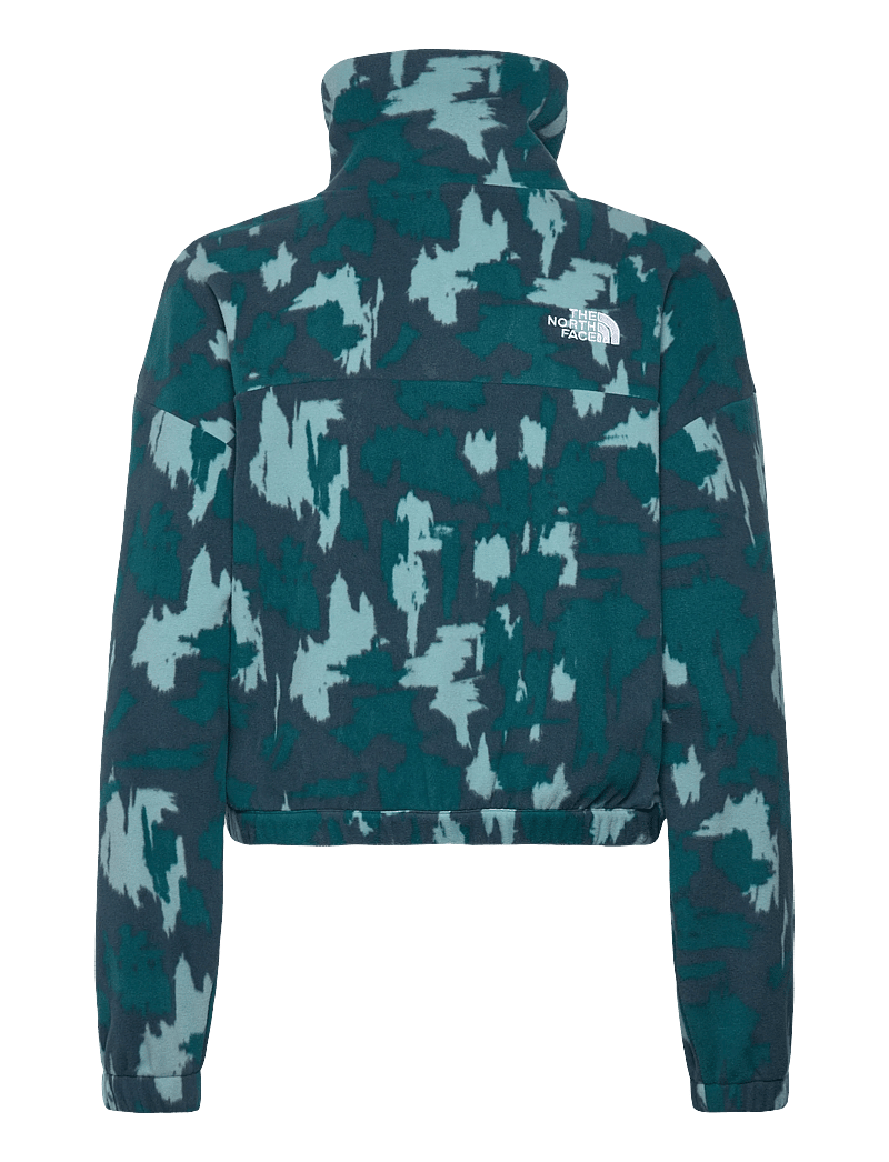The North Face - W MOUNTAIN ATHLETICS FLEECE 1/4 ZIP-PRIN - kampsunid ja vahekihid - deep cypress painted mo - 1