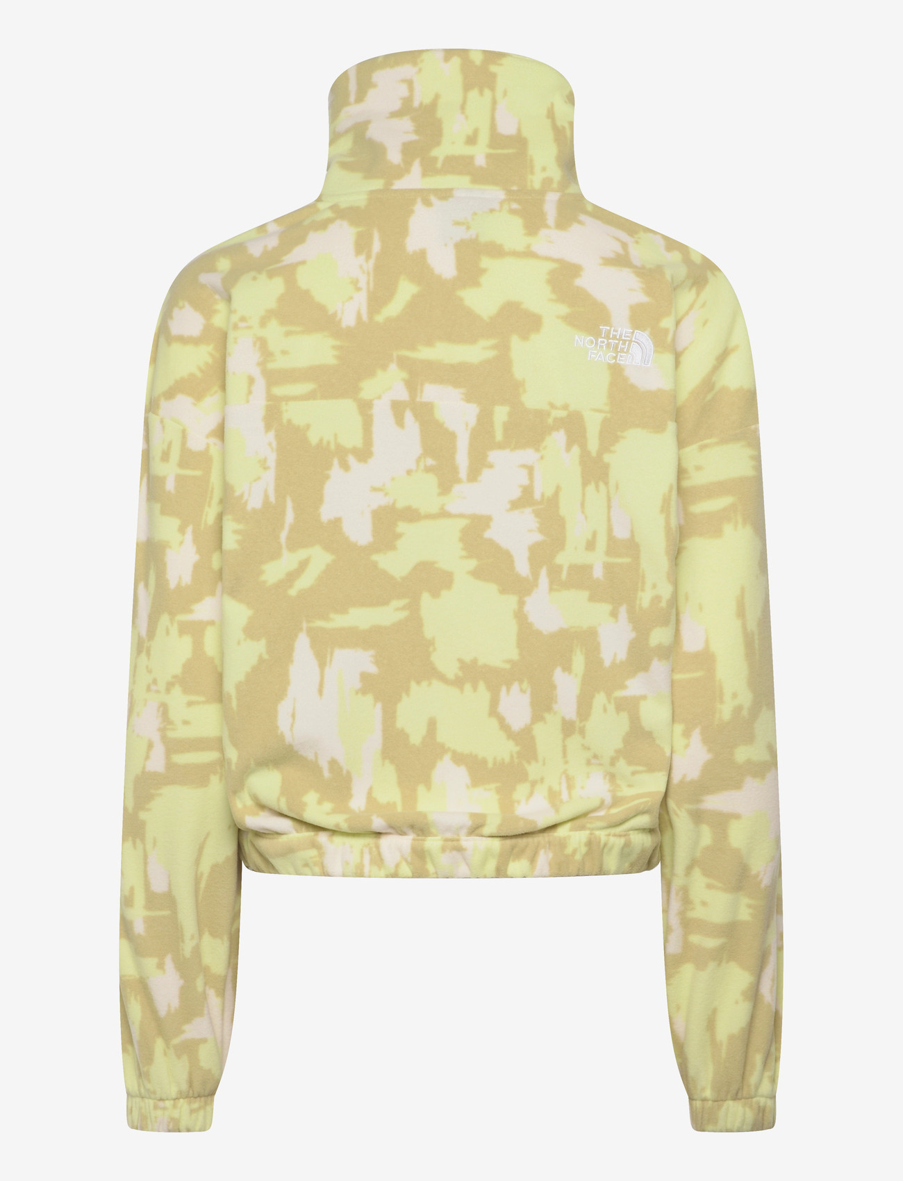 The North Face - W MOUNTAIN ATHLETICS FLEECE 1/4 ZIP-PRIN - alussärgid - lemon mist painted moun - 2