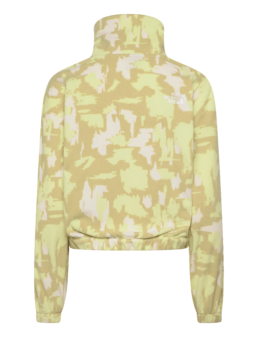 The North Face - W MOUNTAIN ATHLETICS FLEECE 1/4 ZIP-PRIN - oberteile - lemon mist painted moun - 2
