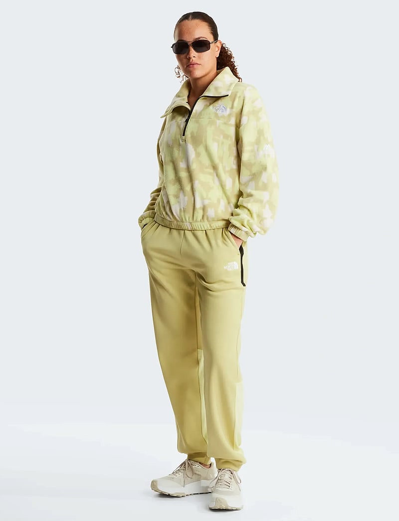 The North Face - W MOUNTAIN ATHLETICS FLEECE 1/4 ZIP-PRIN - alussärgid - lemon mist painted moun - 3