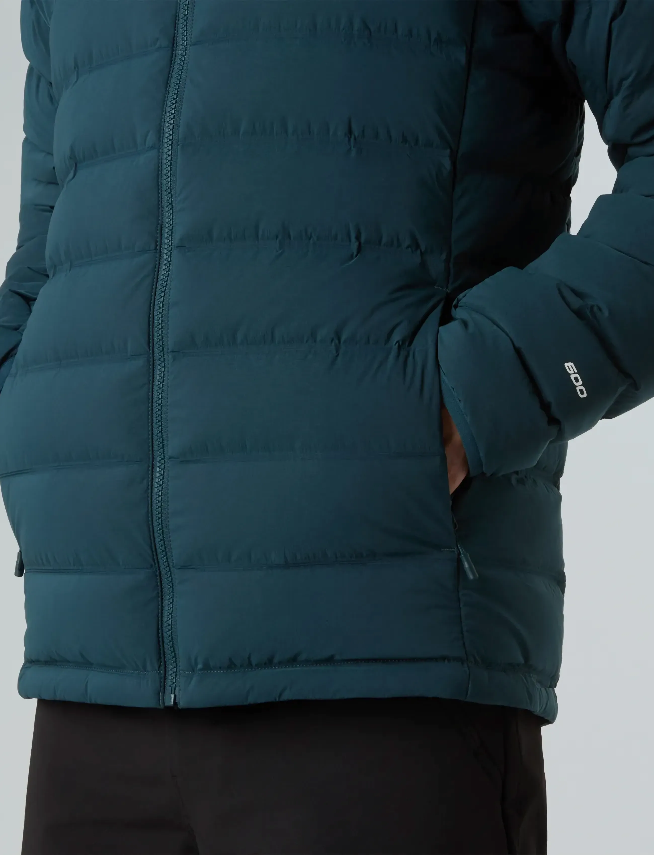 The North Face M ABSEIL STRETCH DOWN HOODIE - Clothing - DEEP CYPRESS / navy