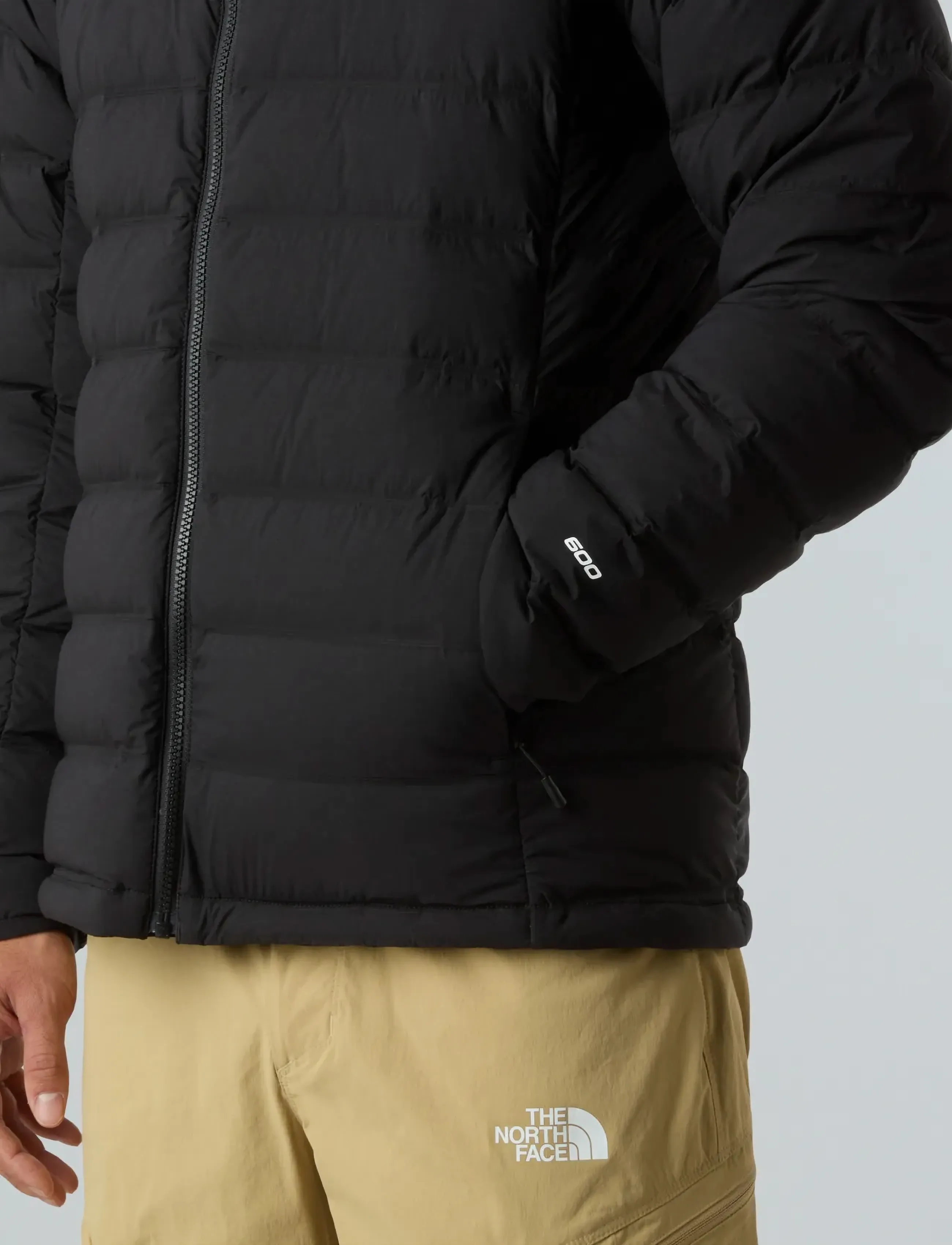 The North Face M ABSEIL STRETCH DOWN HOODIE - Streetstyle - TNF BLACK / black