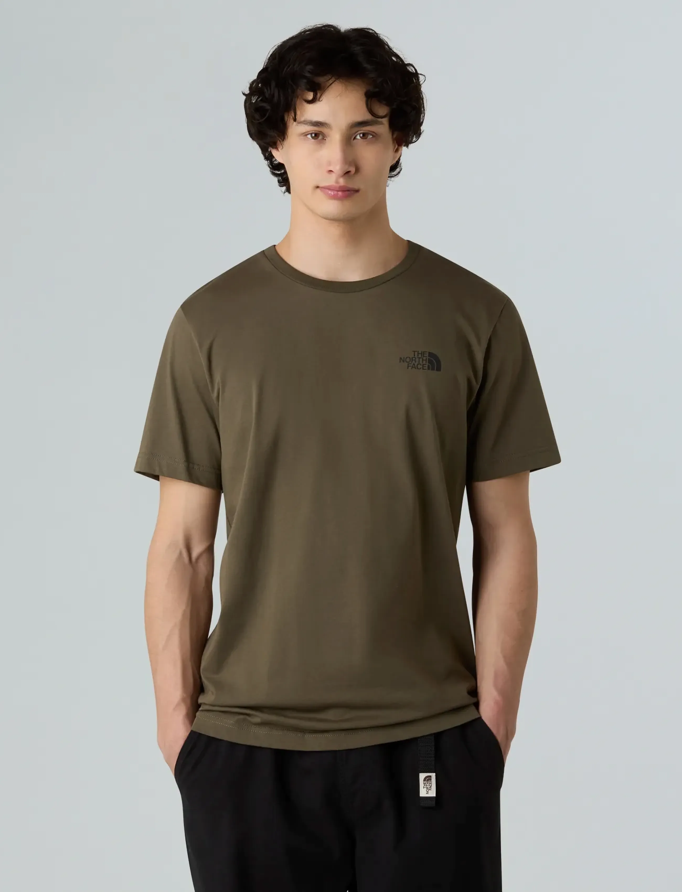 The North Face - M BOX NSE EDGE OF LIGHT INFILL S/S TEE - new taupe green/tnf bla - 3