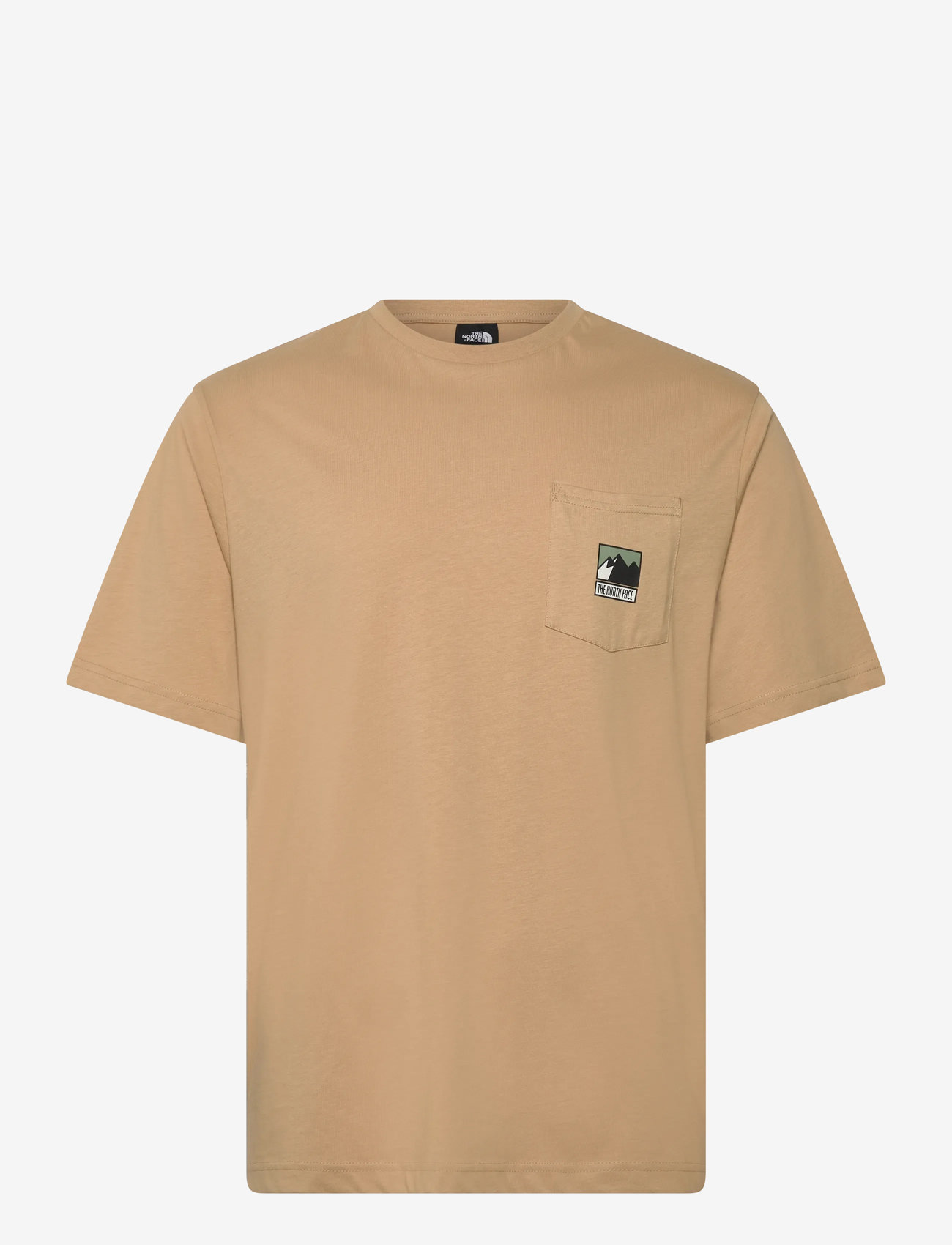The North Face - M MOUNTAIN LOGO RELAXED S/S POCKET TEE - t-shirts - khaki stone - 1