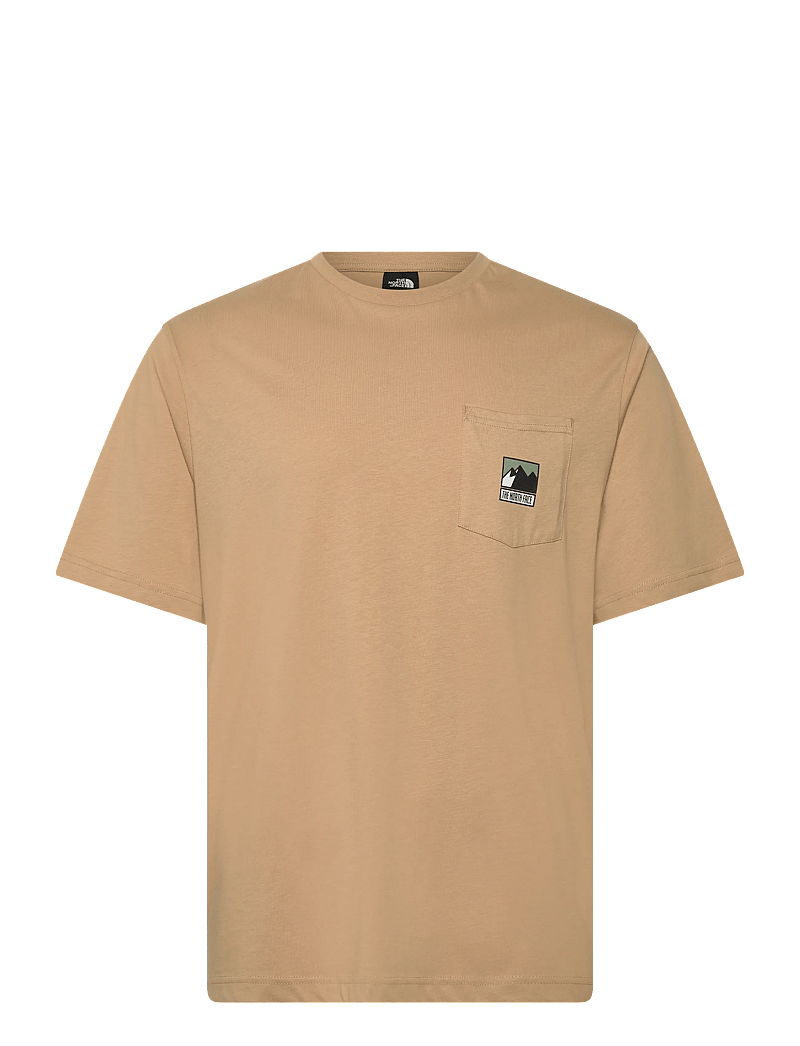 The North Face - M MOUNTAIN LOGO RELAXED S/S POCKET TEE - tops & t-shirts - khaki stone - 1