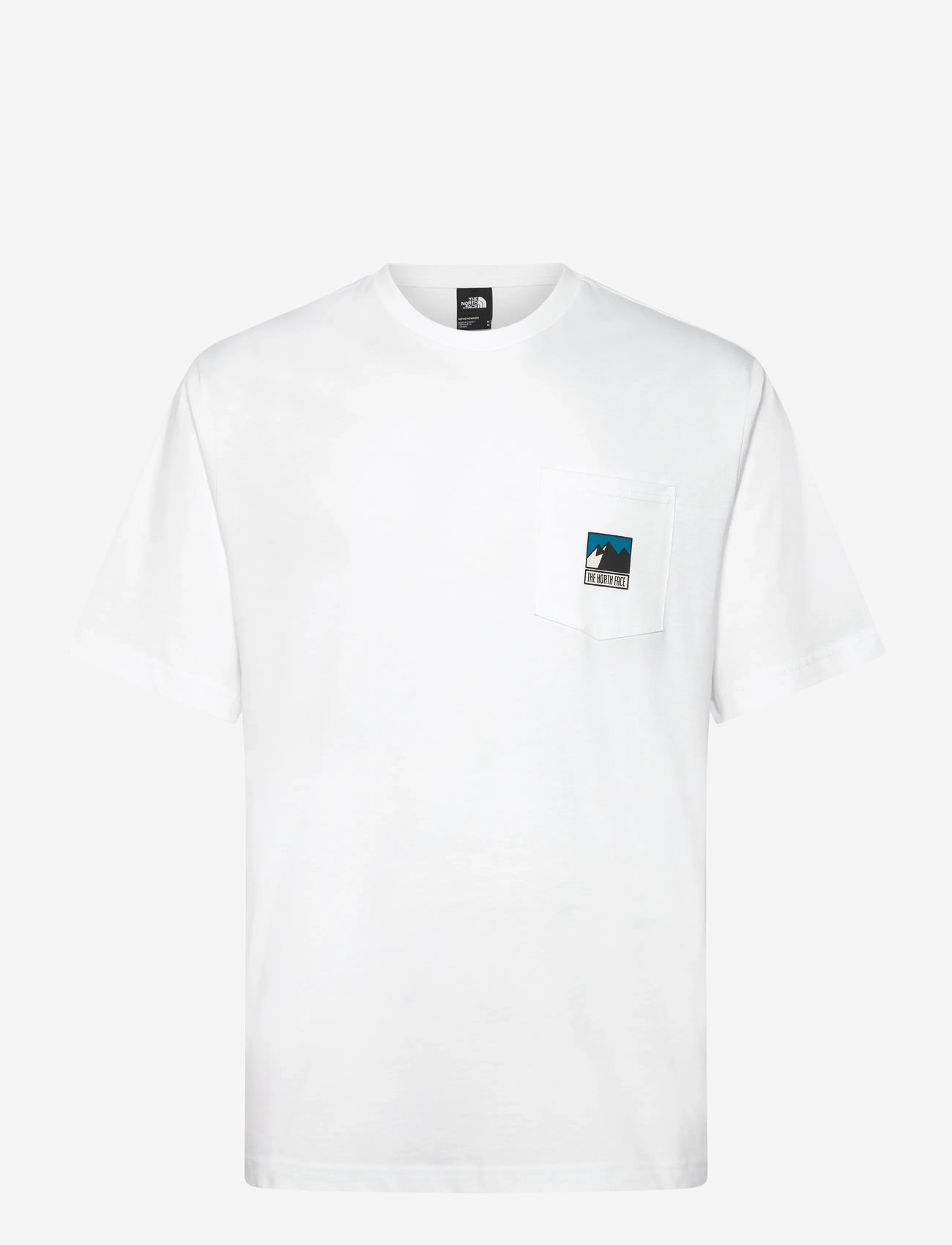 The North Face - M MOUNTAIN LOGO RELAXED S/S POCKET TEE - t-shirts - tnf white - 1