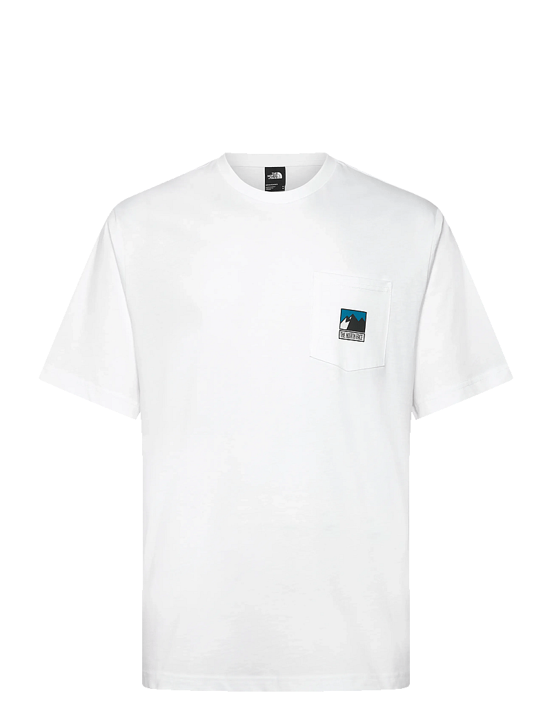 The North Face - M MOUNTAIN LOGO RELAXED S/S POCKET TEE - t-shirts - tnf white - 1