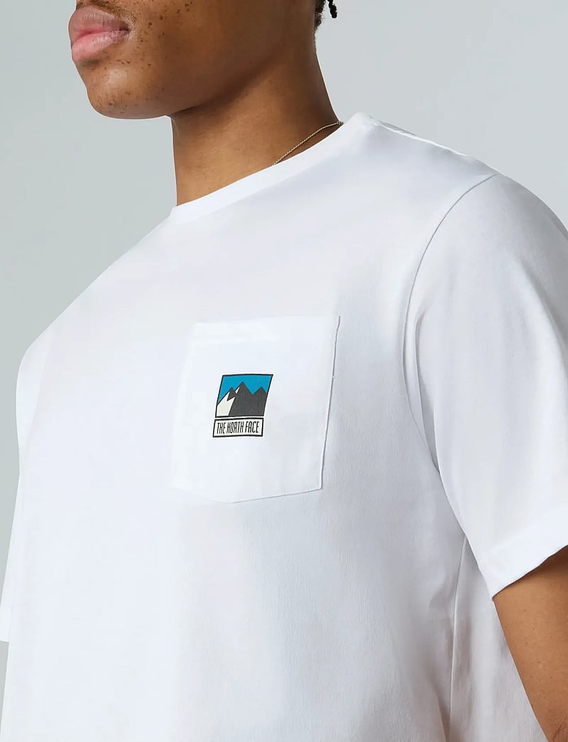 The North Face - M MOUNTAIN LOGO RELAXED S/S POCKET TEE - t-shirts - tnf white - 3