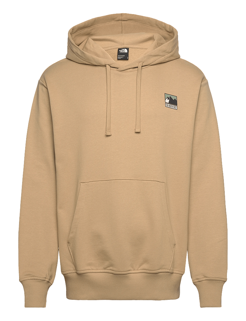The North Face - M MOUNTAIN LOGO RELAXED HOODED SWEATSHIR - huvtröjor - khaki stone - 1