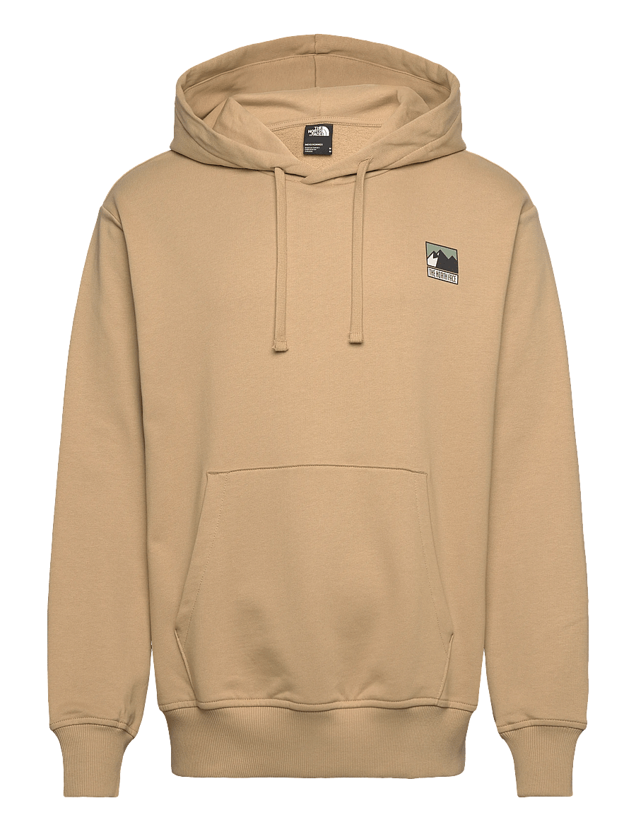 The North Face - M MOUNTAIN LOGO RELAXED HOODED SWEATSHIR - sweatshirts - khaki stone - 1