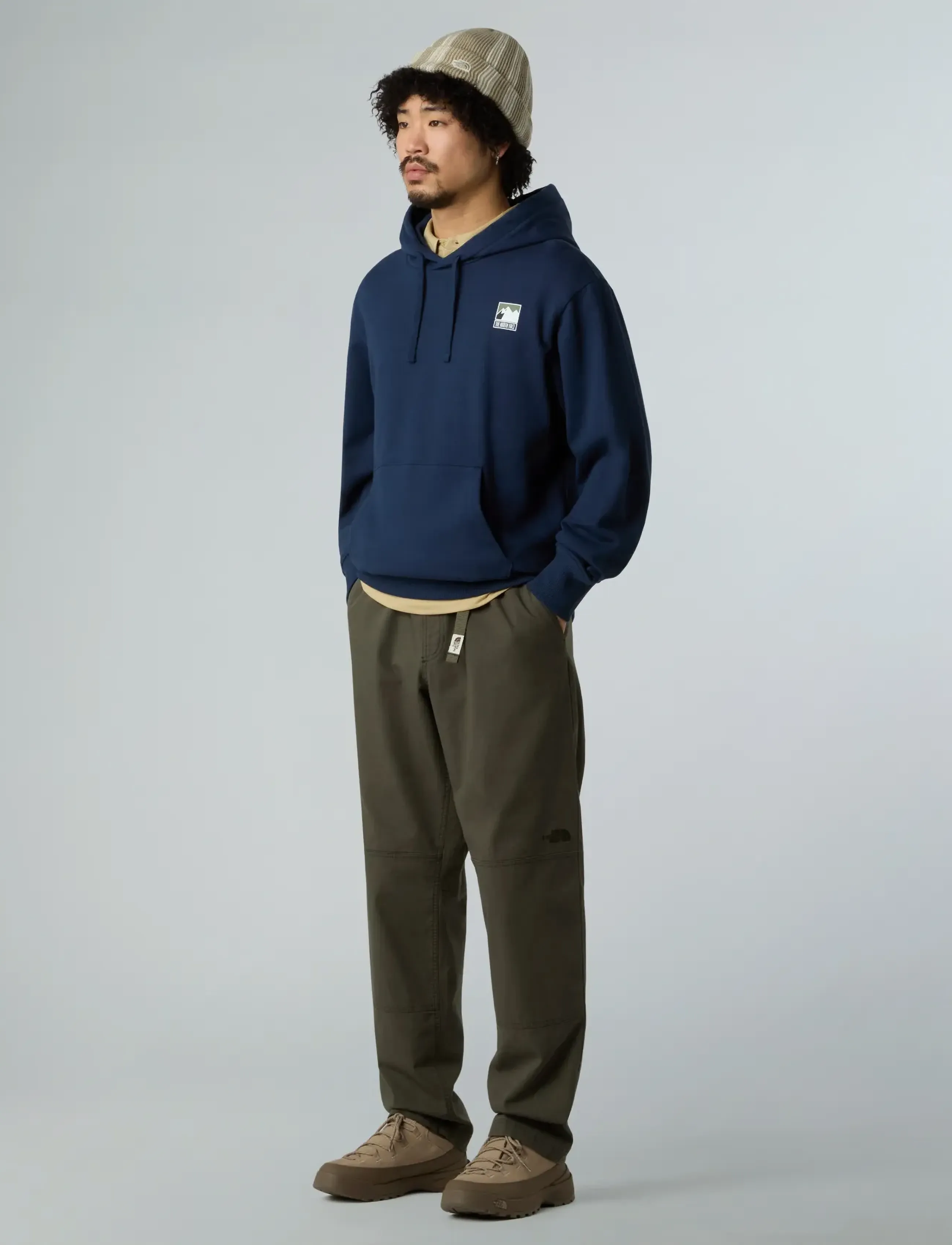 The North Face M MOUNTAIN LOGO RELAXED HOODED SWEATSHIR - Dressipluusid - SUMMIT NAVY / navy
