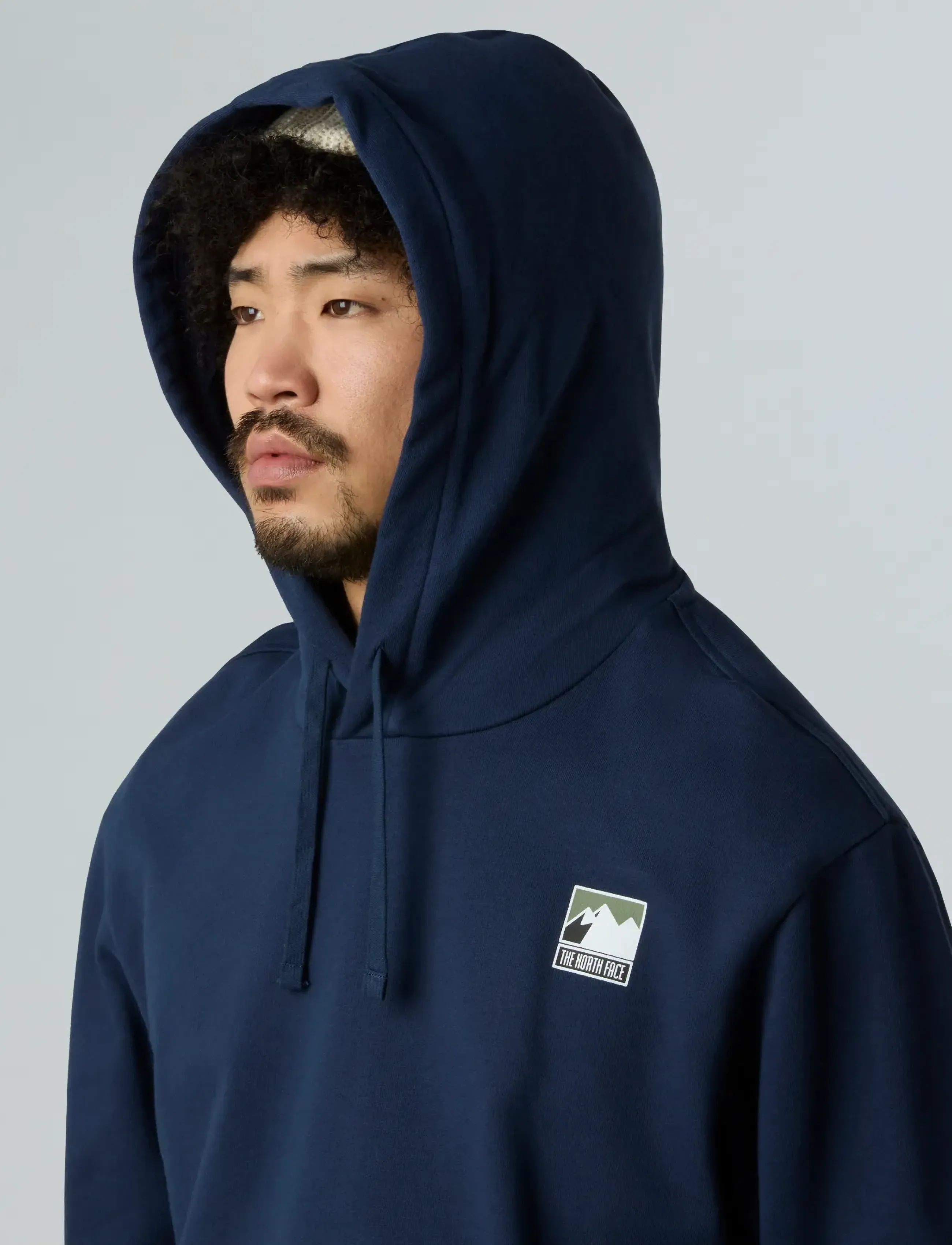 The North Face - M MOUNTAIN LOGO RELAXED HOODED SWEATSHIR - bluzy i swetry - summit navy - 4