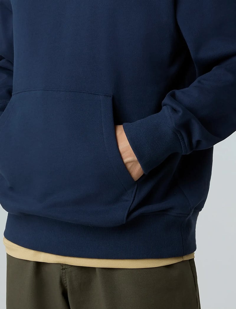 The North Face - M MOUNTAIN LOGO RELAXED HOODED SWEATSHIR - overdele - summit navy - 5