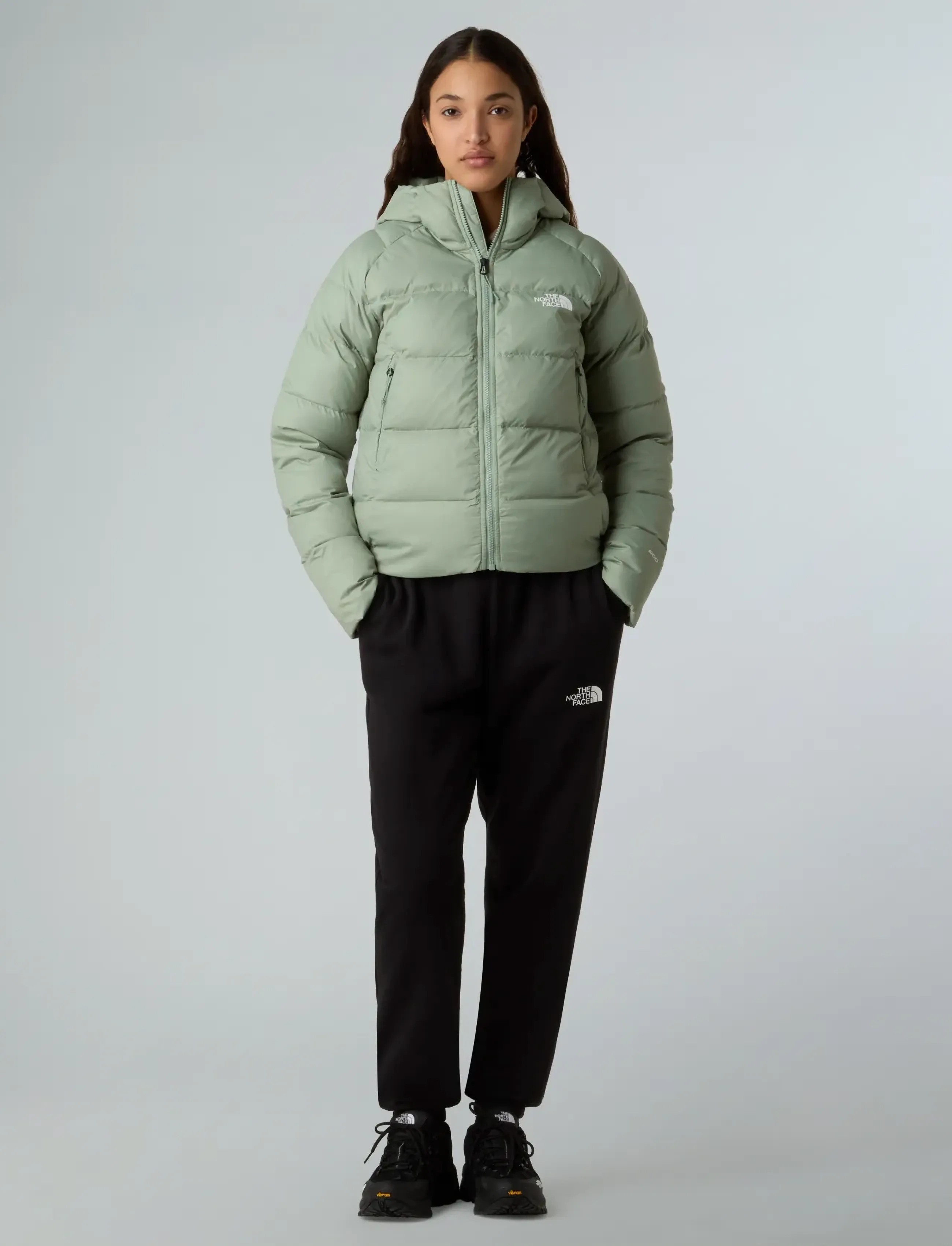 The North Face - W HYALITE DOWN HOODIE - vinterjakker - slate moss - 3