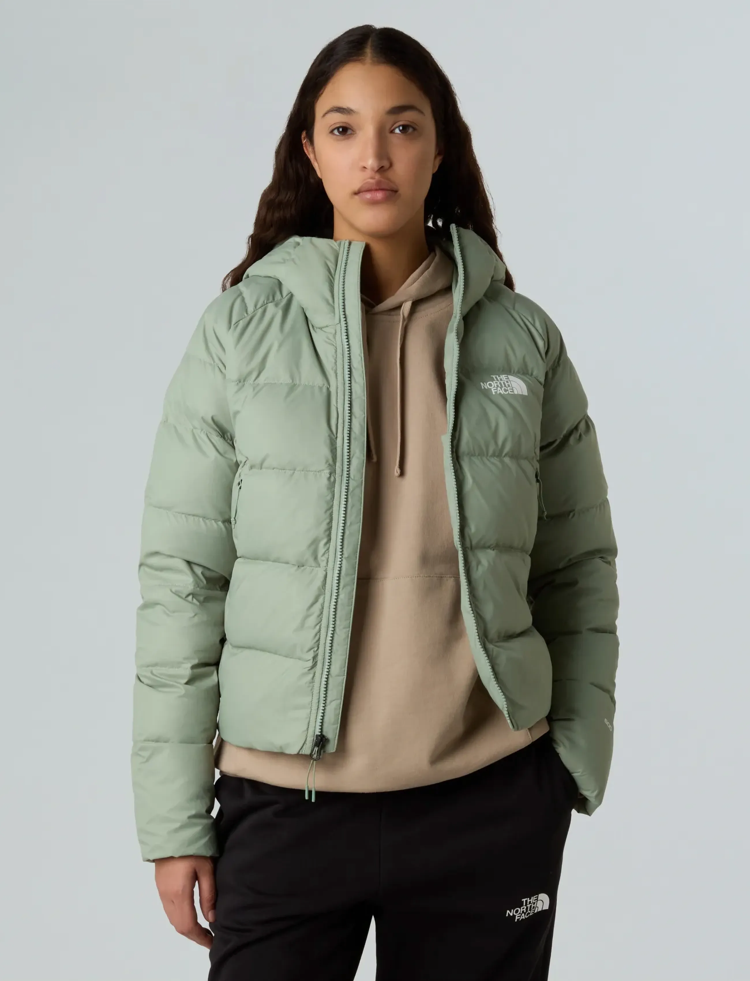 The North Face - W HYALITE DOWN HOODIE - vinterjakker - slate moss - 5