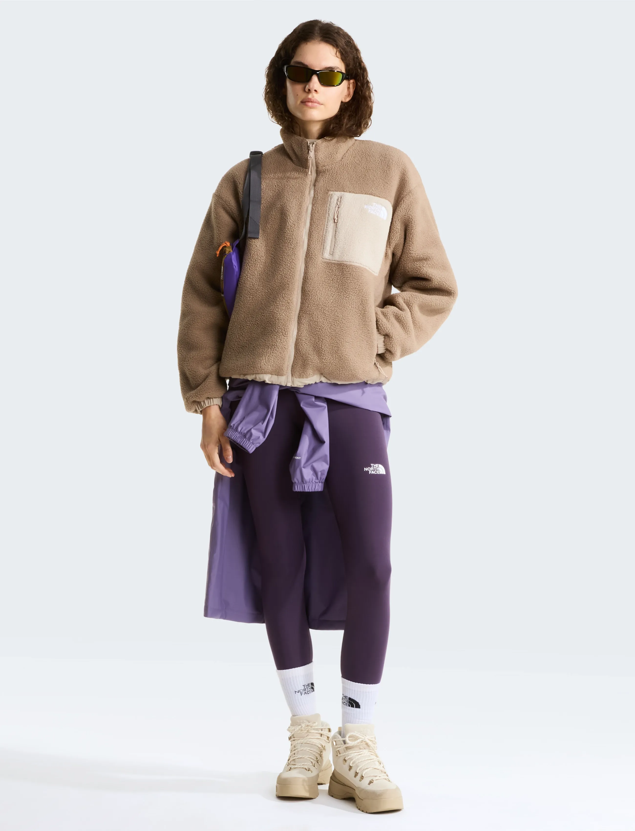 The North Face - W YUMIORI REVERSIBLE JACKET - outdoor jacken - timeless taupe/garnet - 4
