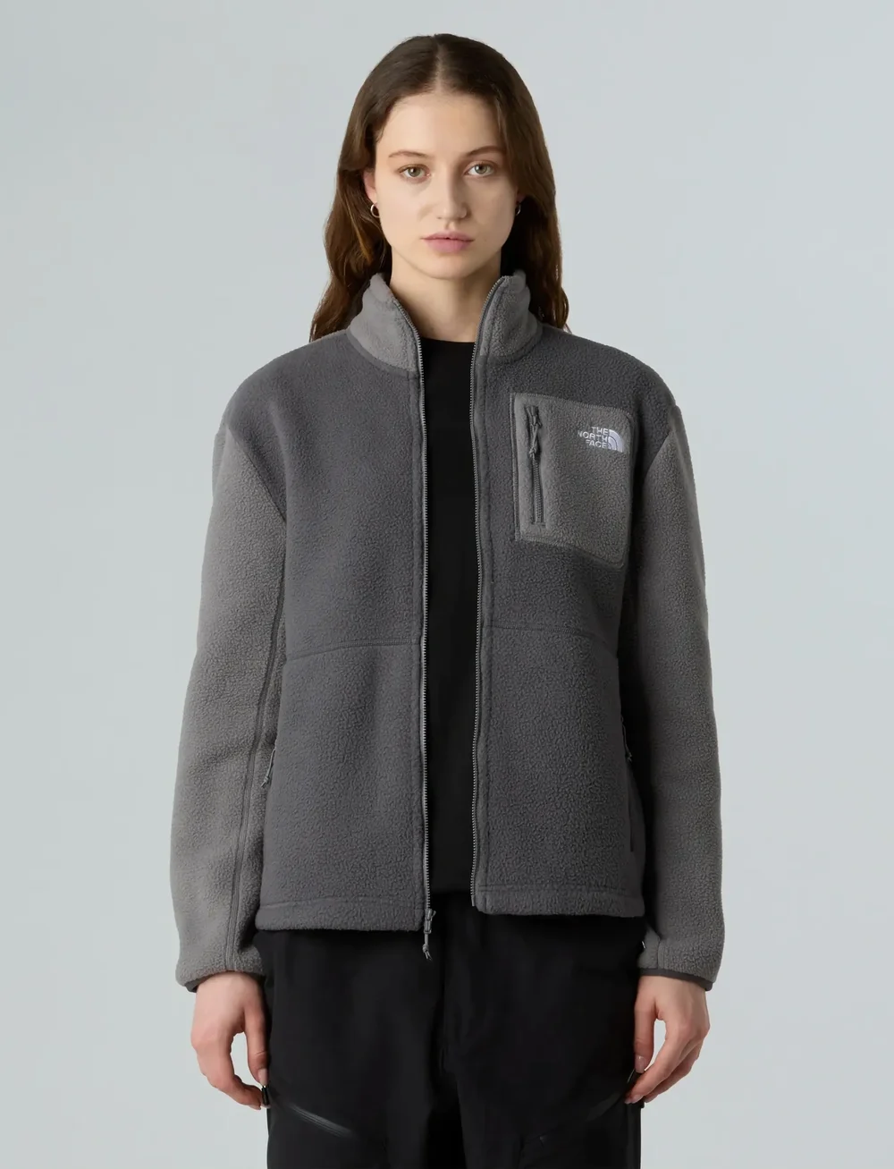 The North Face - W YUMIORI FULL ZIP - fleece og mellemlag - anthracite grey/smoked - 5