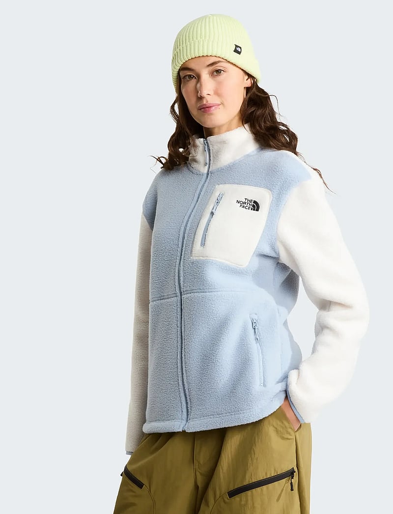 The North Face - W YUMIORI FULL ZIP - oberteile - frost grey/white dune/f - 0