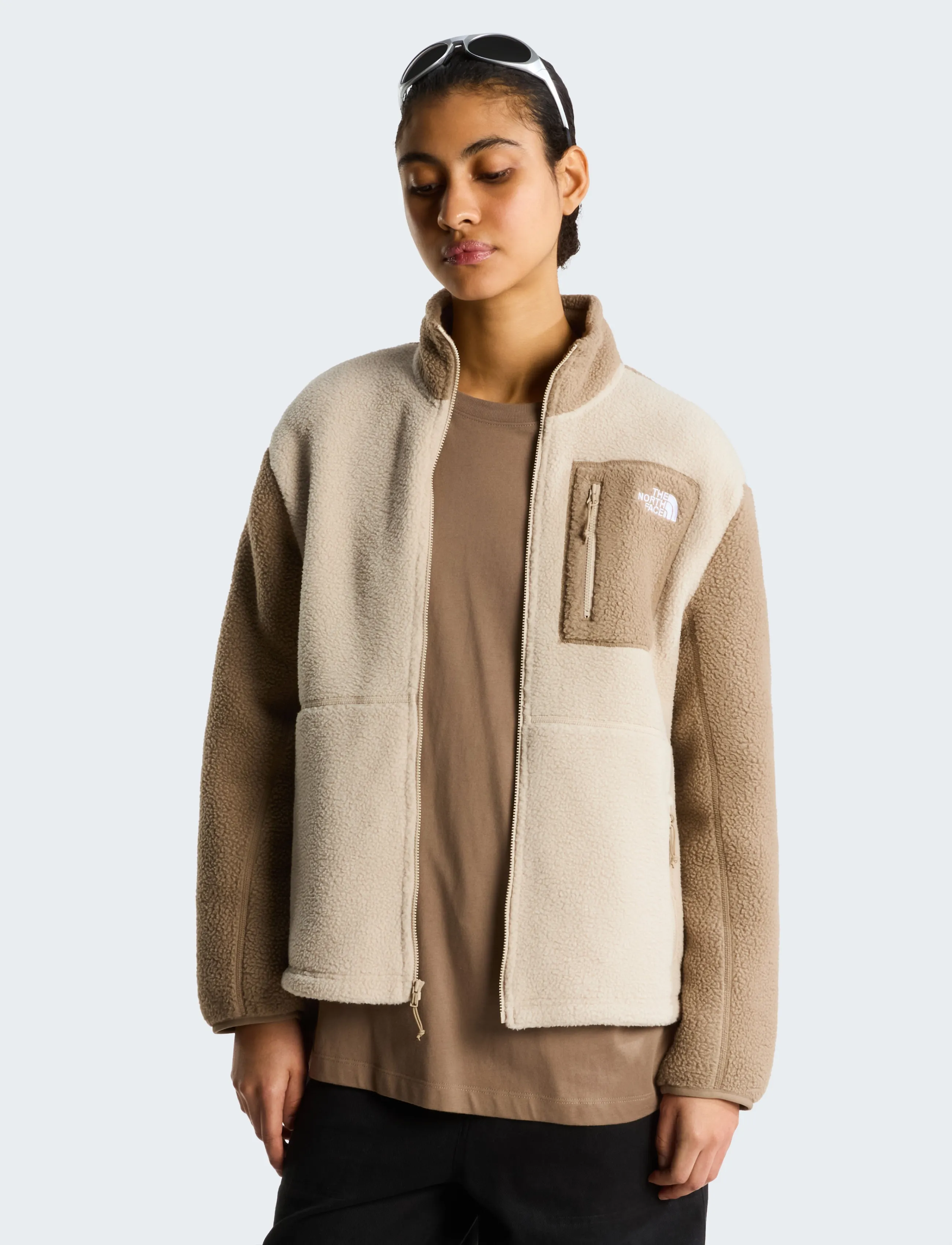 The North Face - W YUMIORI FULL ZIP - oberteile - timeless taupe/garnet - 0