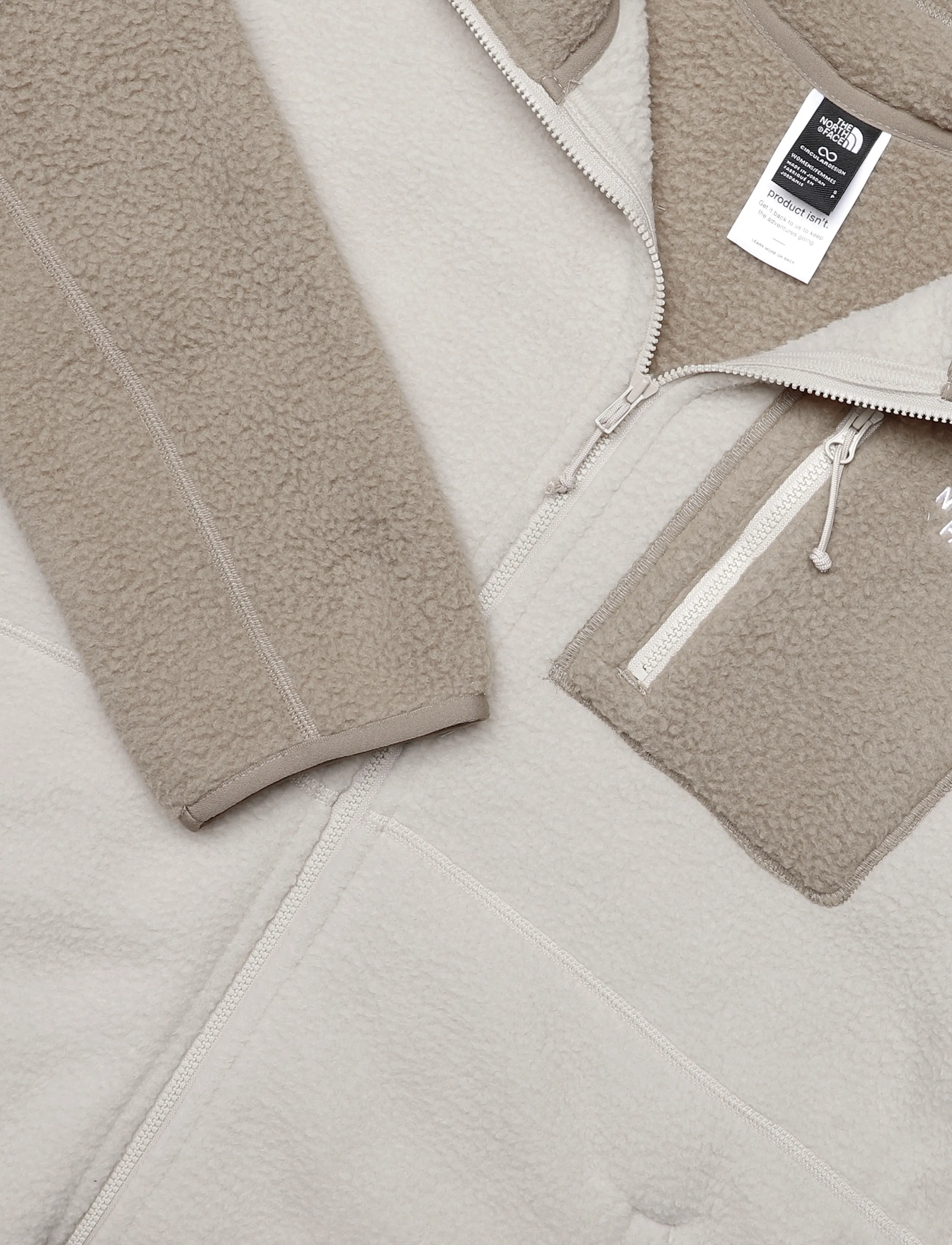 The North Face - W YUMIORI FULL ZIP - oberteile - timeless taupe/garnet - 2
