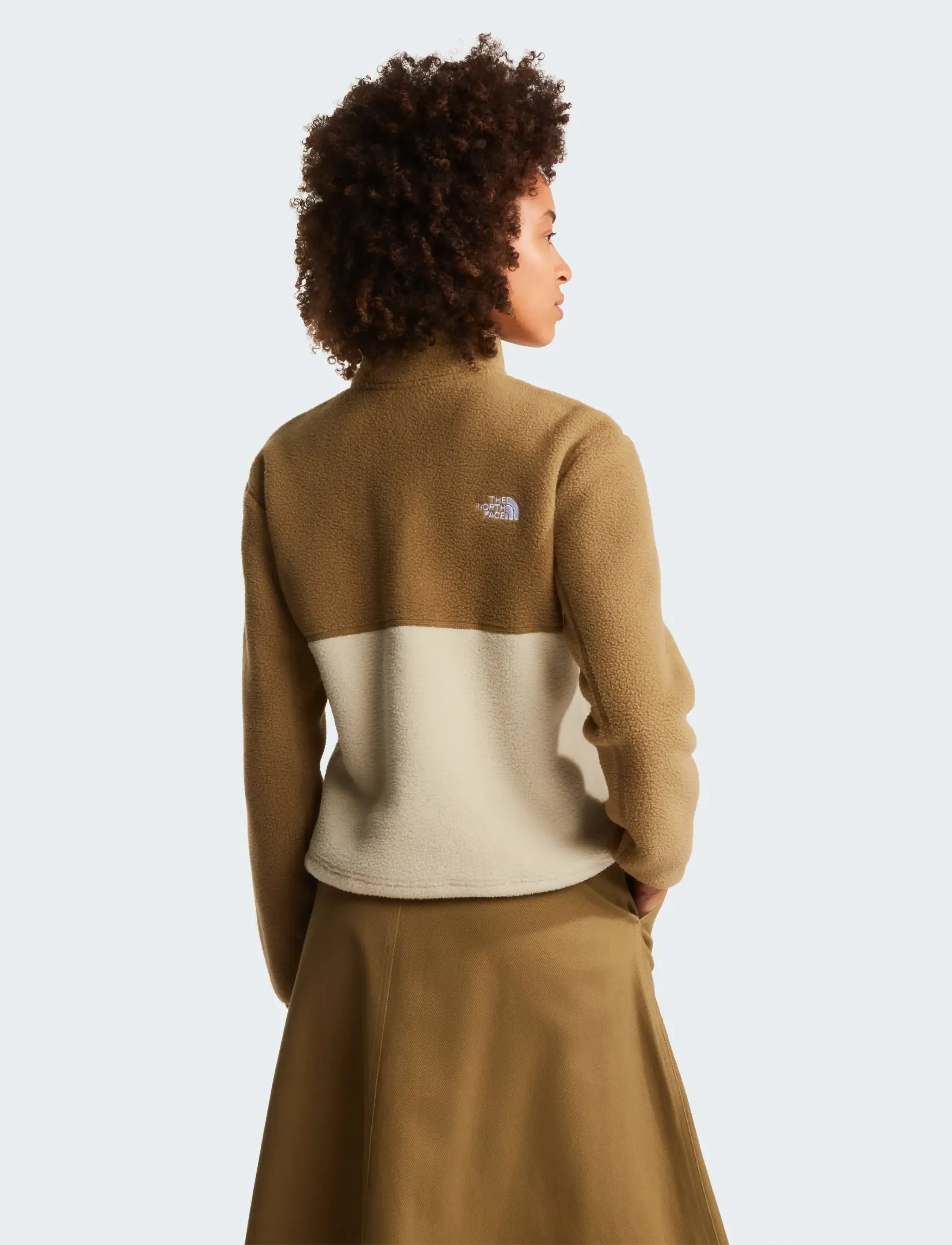 The North Face - W YUMIORI 1/4 ZIP - alussärgid - desert stone/cedar/ceda - 5