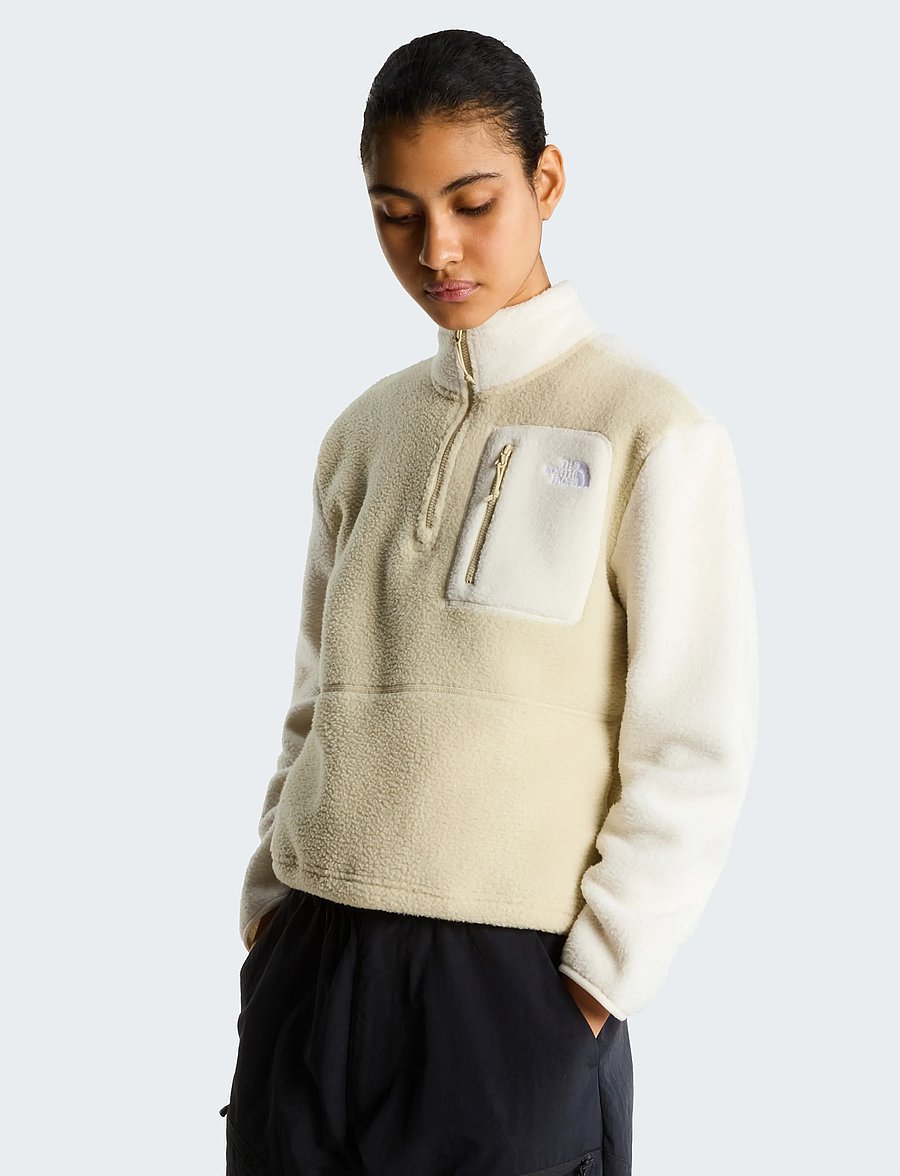 The North Face - W YUMIORI 1/4 ZIP - oberteile - desert stone/white dune - 0