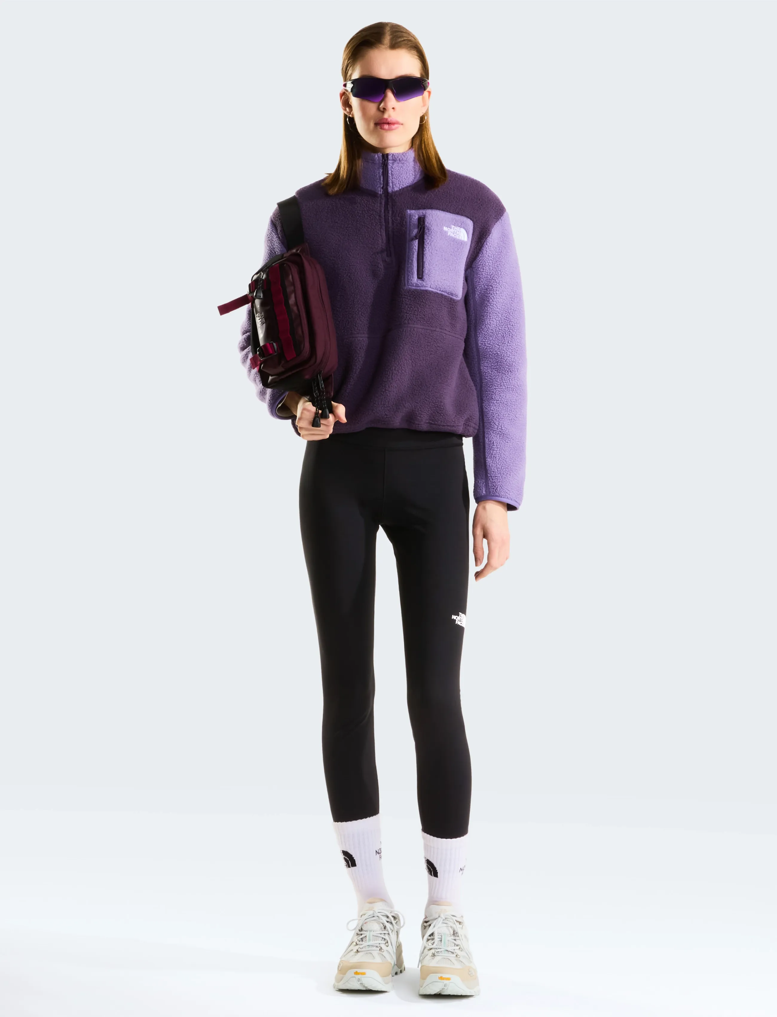 The North Face - W YUMIORI 1/4 ZIP - oberteile - endless dusk/grounded p - 3