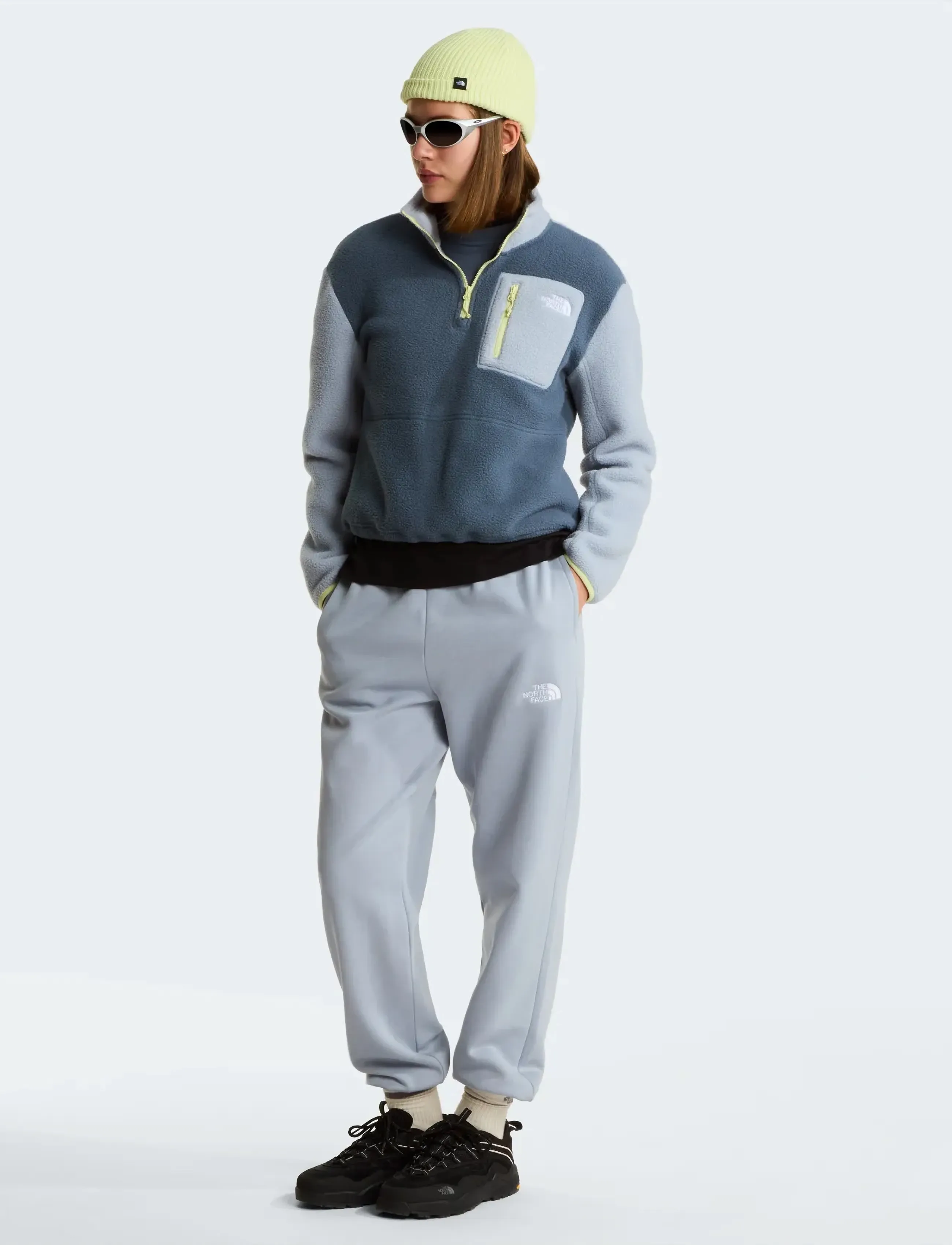 The North Face - W YUMIORI 1/4 ZIP - viršutinės dalies drabužiai - granite grey/frost grey - 4