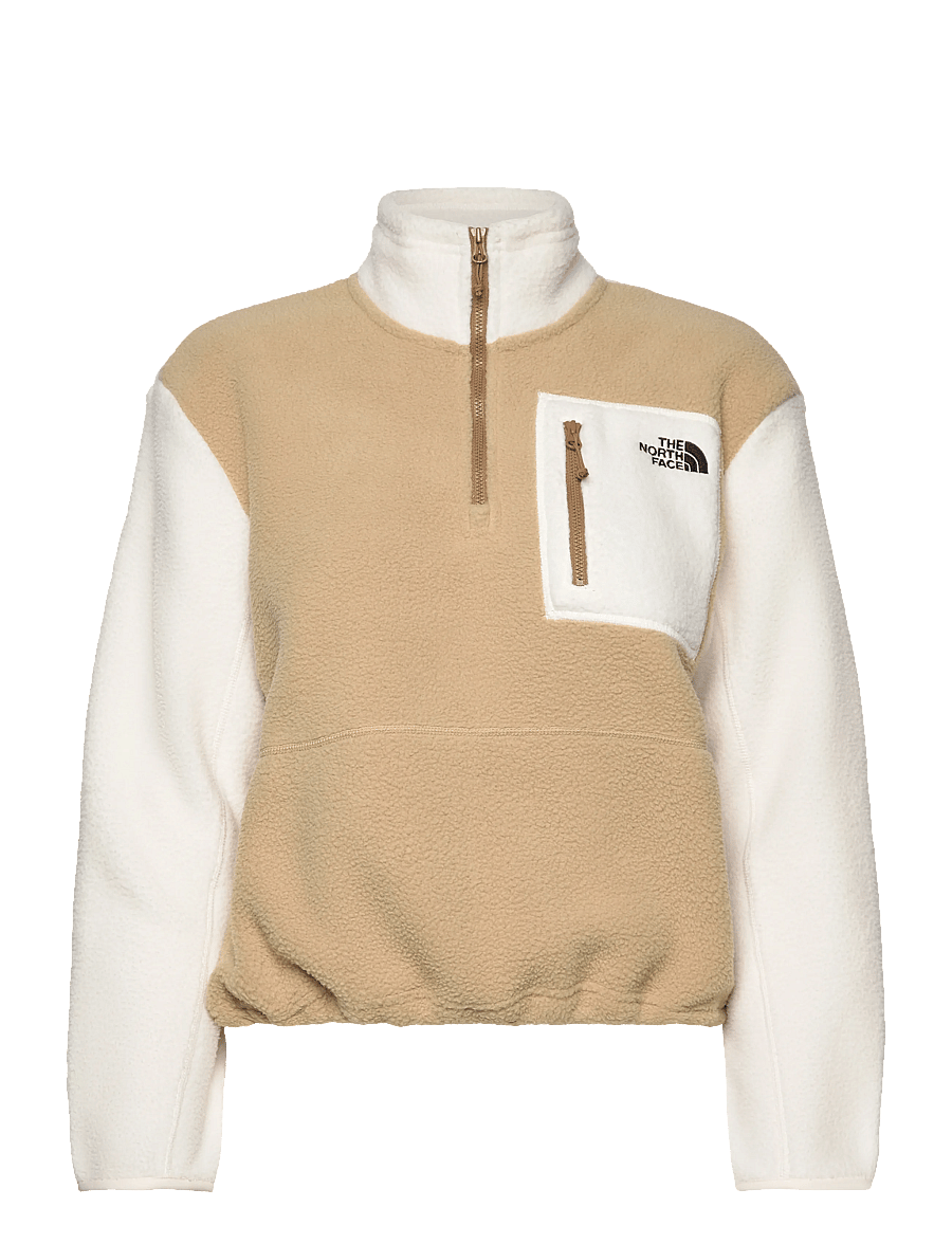 The North Face - W YUMIORI 1/4 ZIP - góry - khaki stone/white dune/ - 1