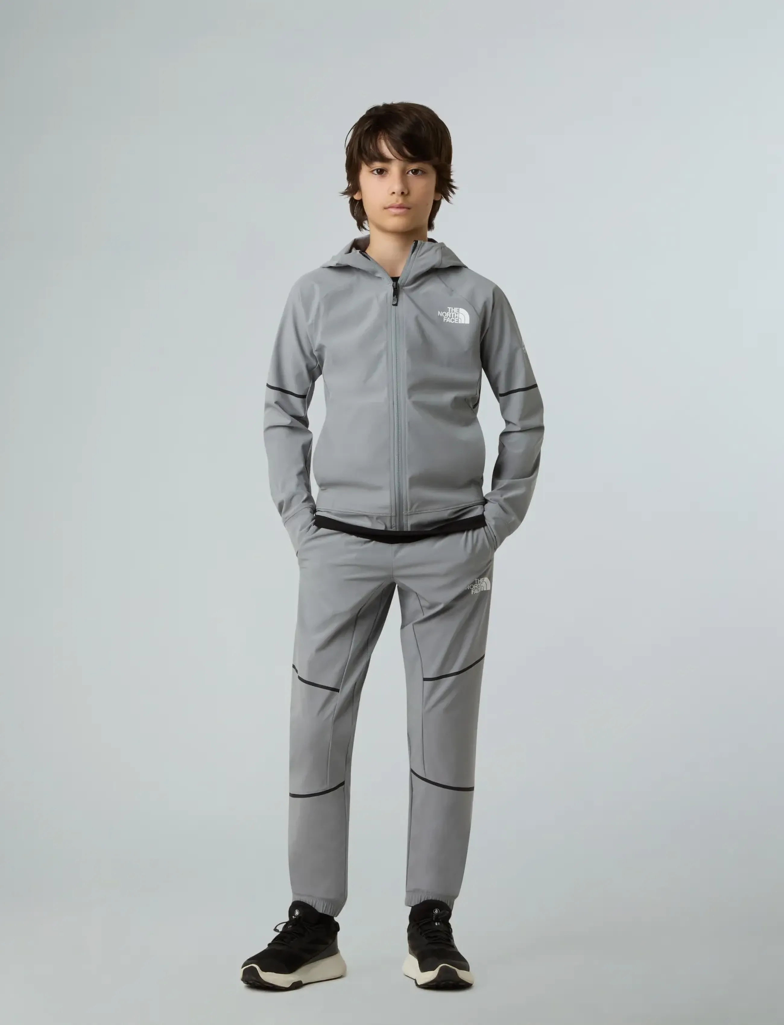 The North Face - TEEN MOUNTAIN ATHLETICS WOVEN JACKET - overtøj - monument grey - 3