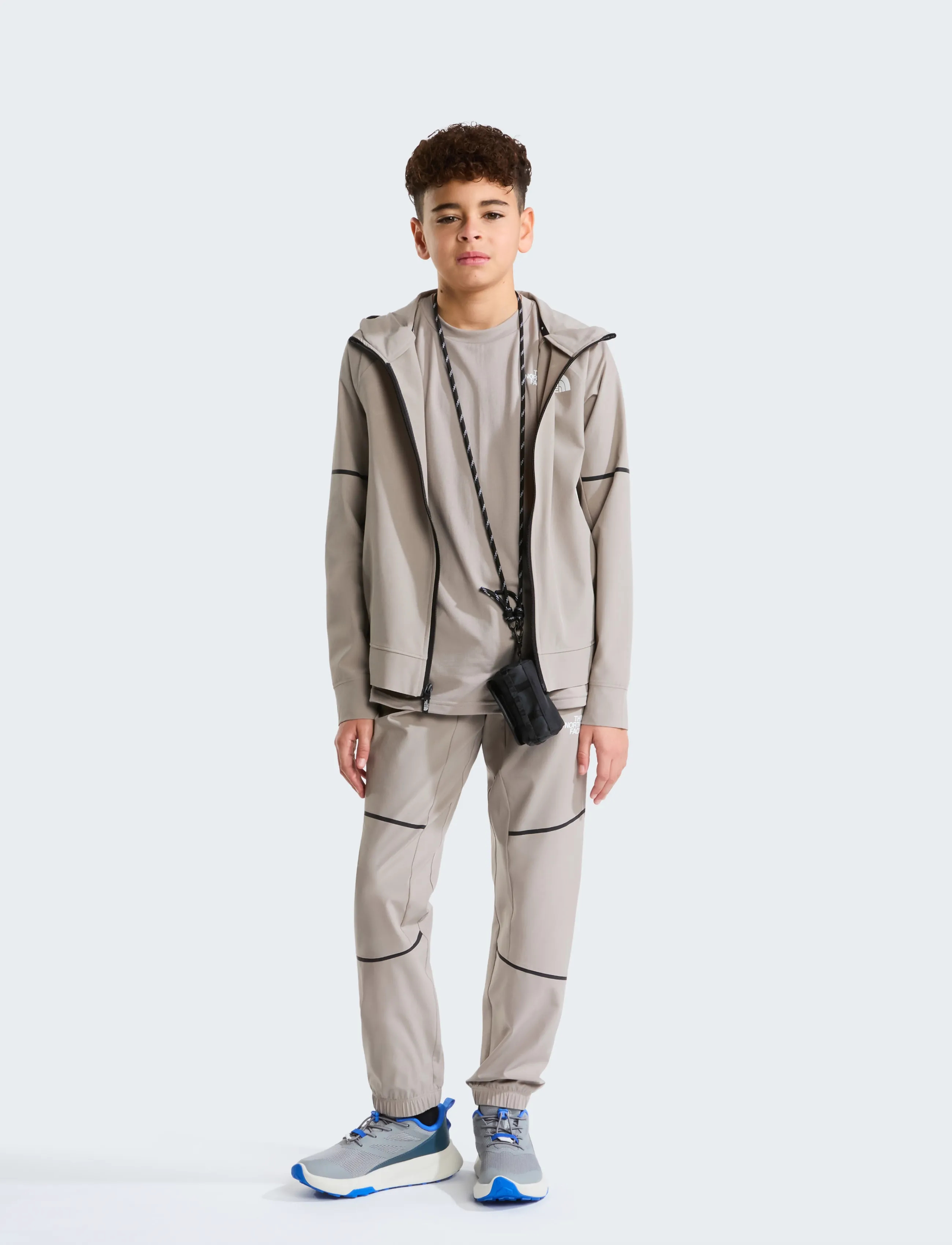 The North Face - TEEN MOUNTAIN ATHLETICS WOVEN PANT - dressipüksid - stone slab - 3