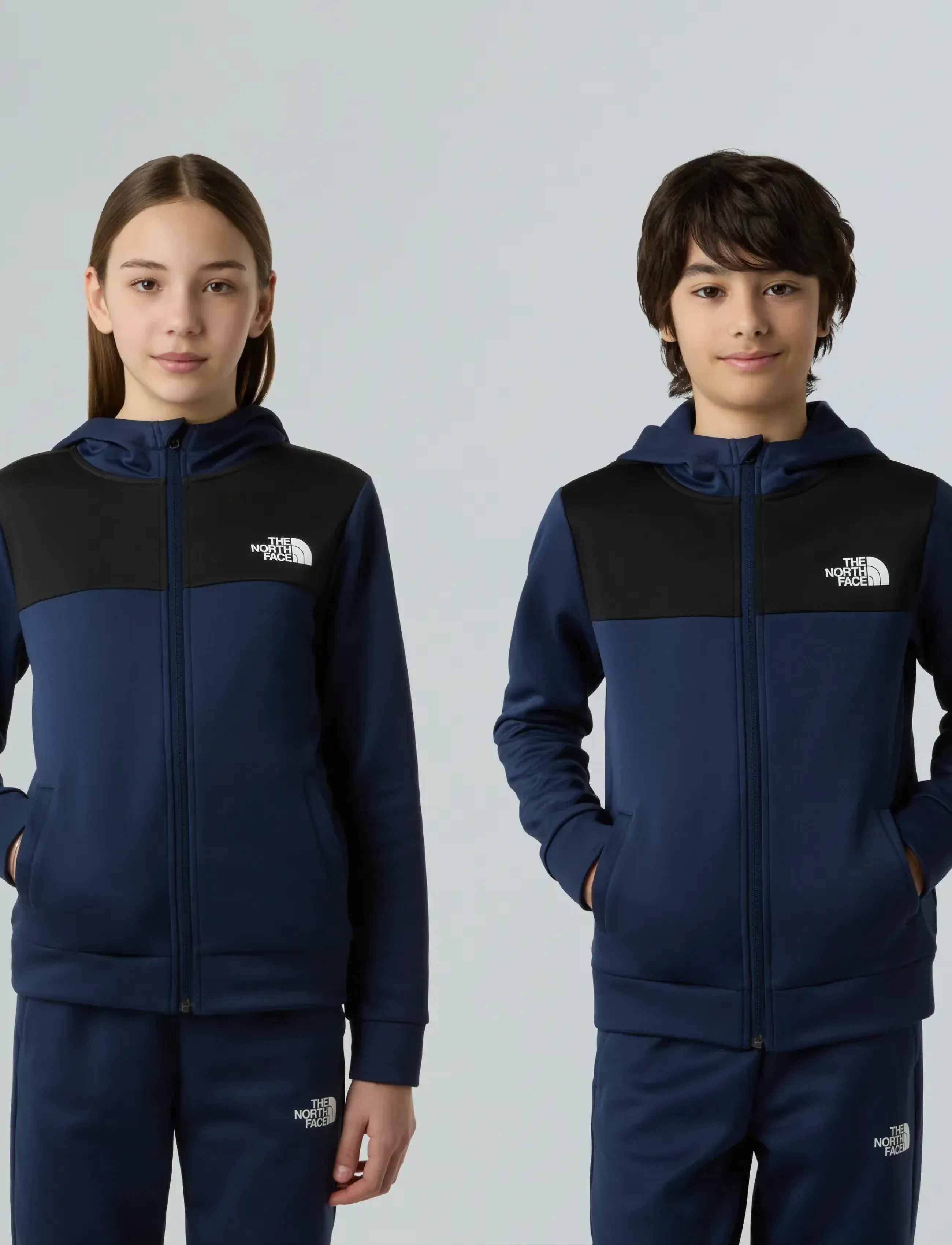 The North Face TEEN REAXION FZ HOODIE - Överdelar - SUMMIT NAVY / navy