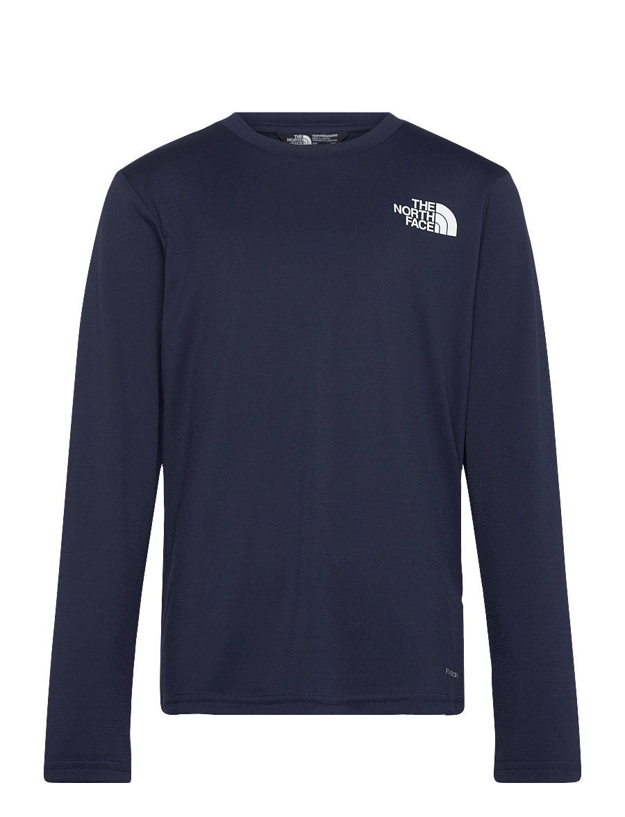 The North Face - TEEN 24/7 LS TEE - sporttoppar - summit navy - 1