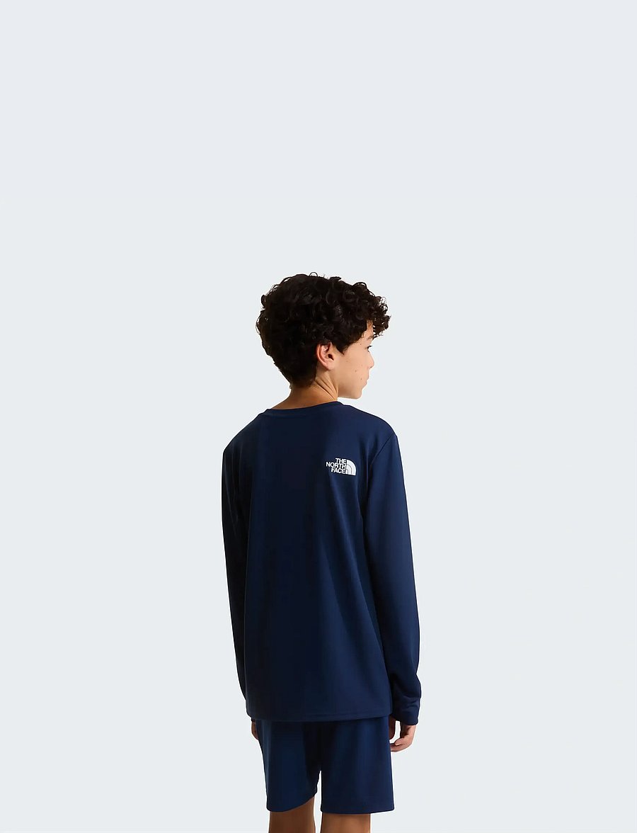 The North Face - TEEN 24/7 LS TEE - sporttoppar - summit navy - 4