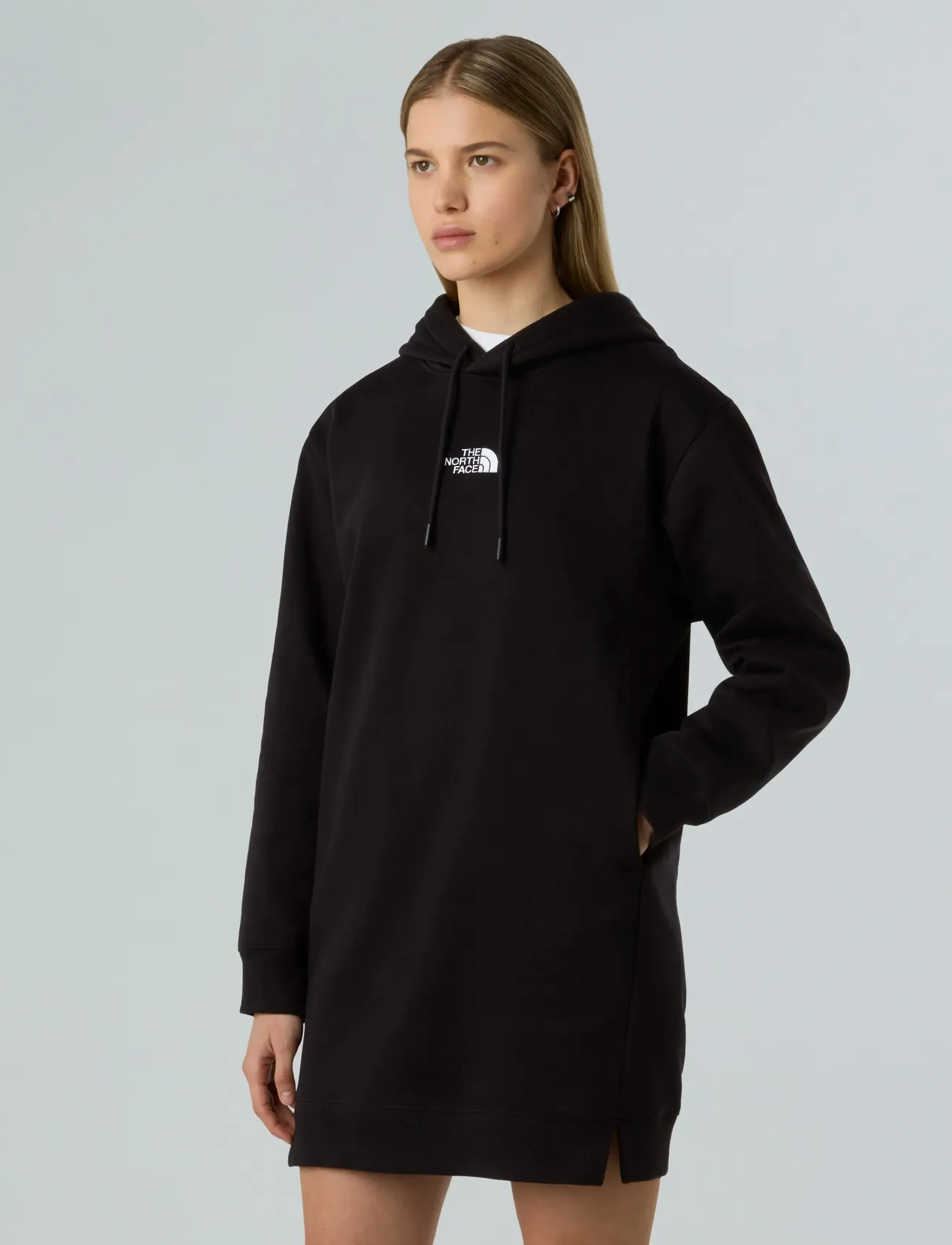The North Face W Essential Relaxed Hooded Dress, XS, Black, Sport Kjoler Og Nederdele > Sport Dresses, Dame
