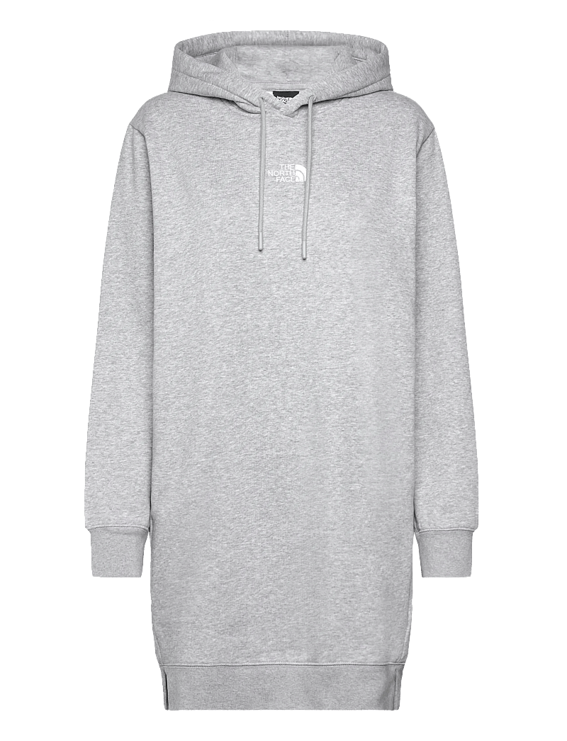 The North Face - W ESSENTIAL RELAXED HOODED DRESS - klänningar & kjolar - tnf light grey heather - 1