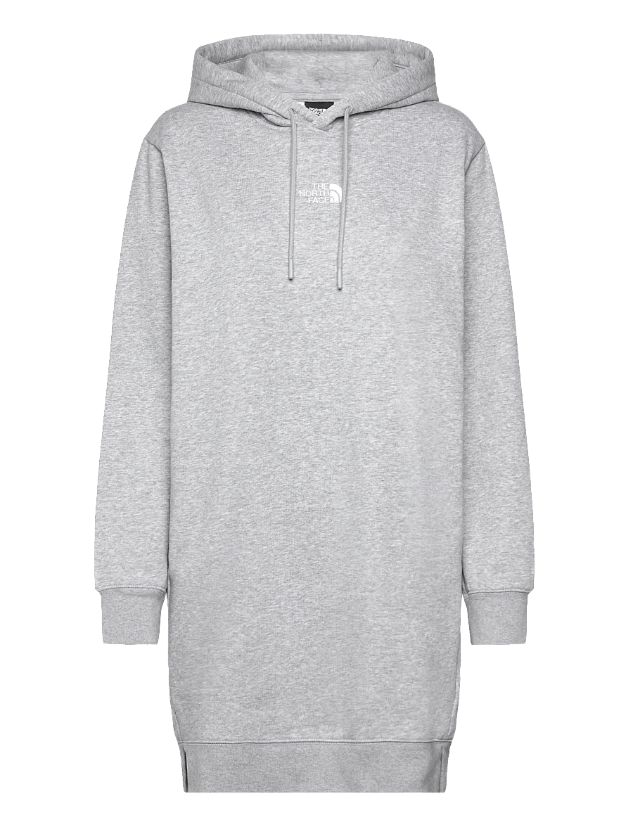 The North Face - W ESSENTIAL RELAXED HOODED DRESS - kjoler & skjørt - tnf light grey heather - 1