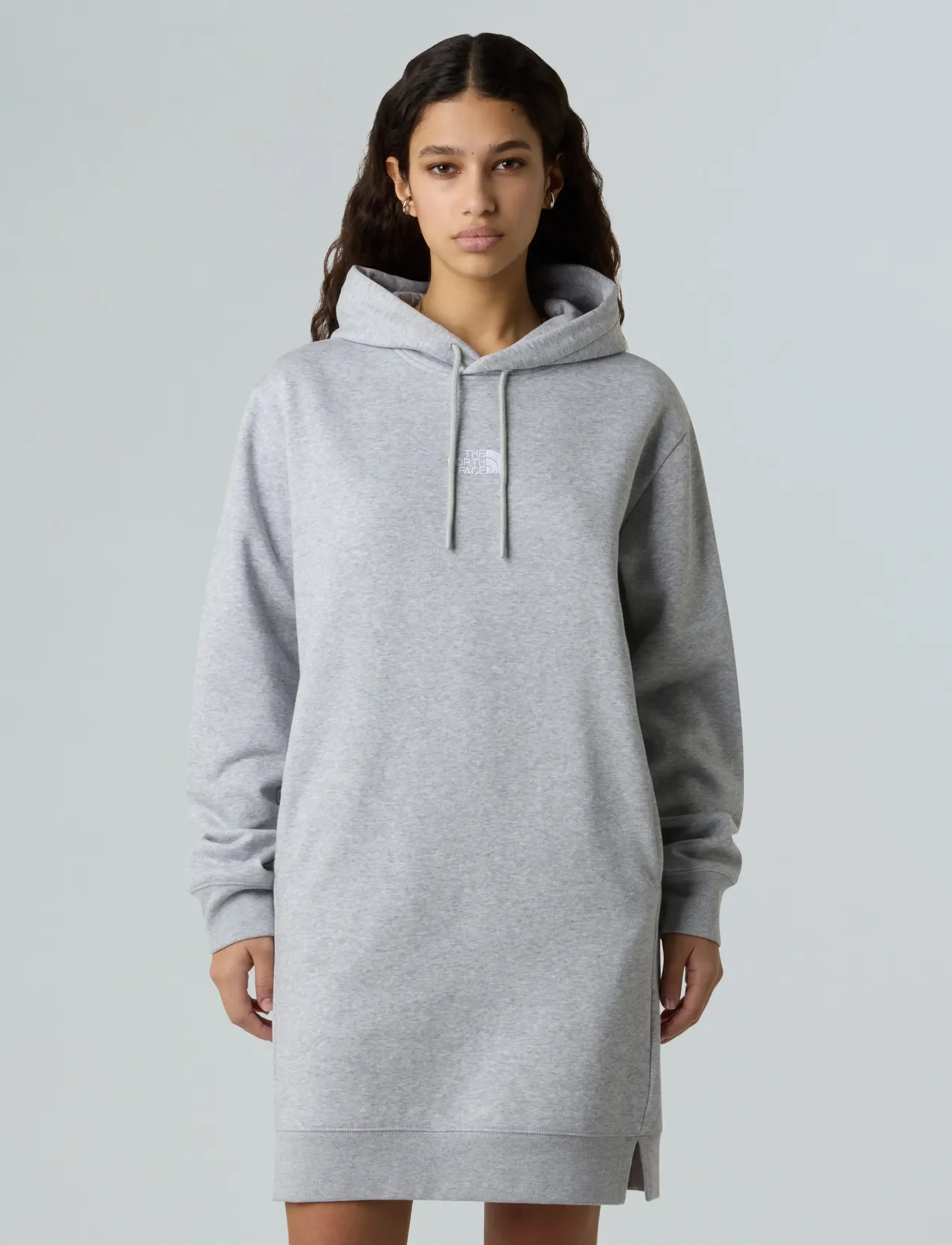 The North Face W ESSENTIAL RELAXED HOODED DRESS - Kjoler - TNF LIGHT GREY HEATHER / grey