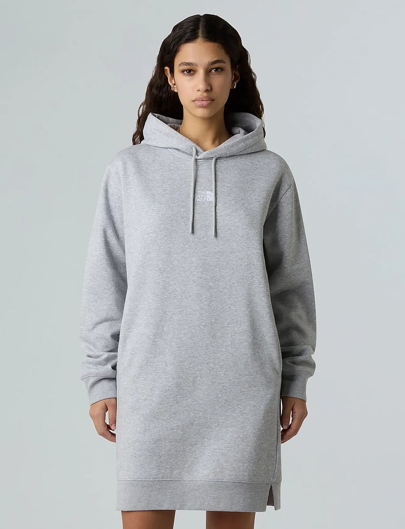 The North Face - W ESSENTIAL RELAXED HOODED DRESS - klänningar & kjolar - tnf light grey heather - 0