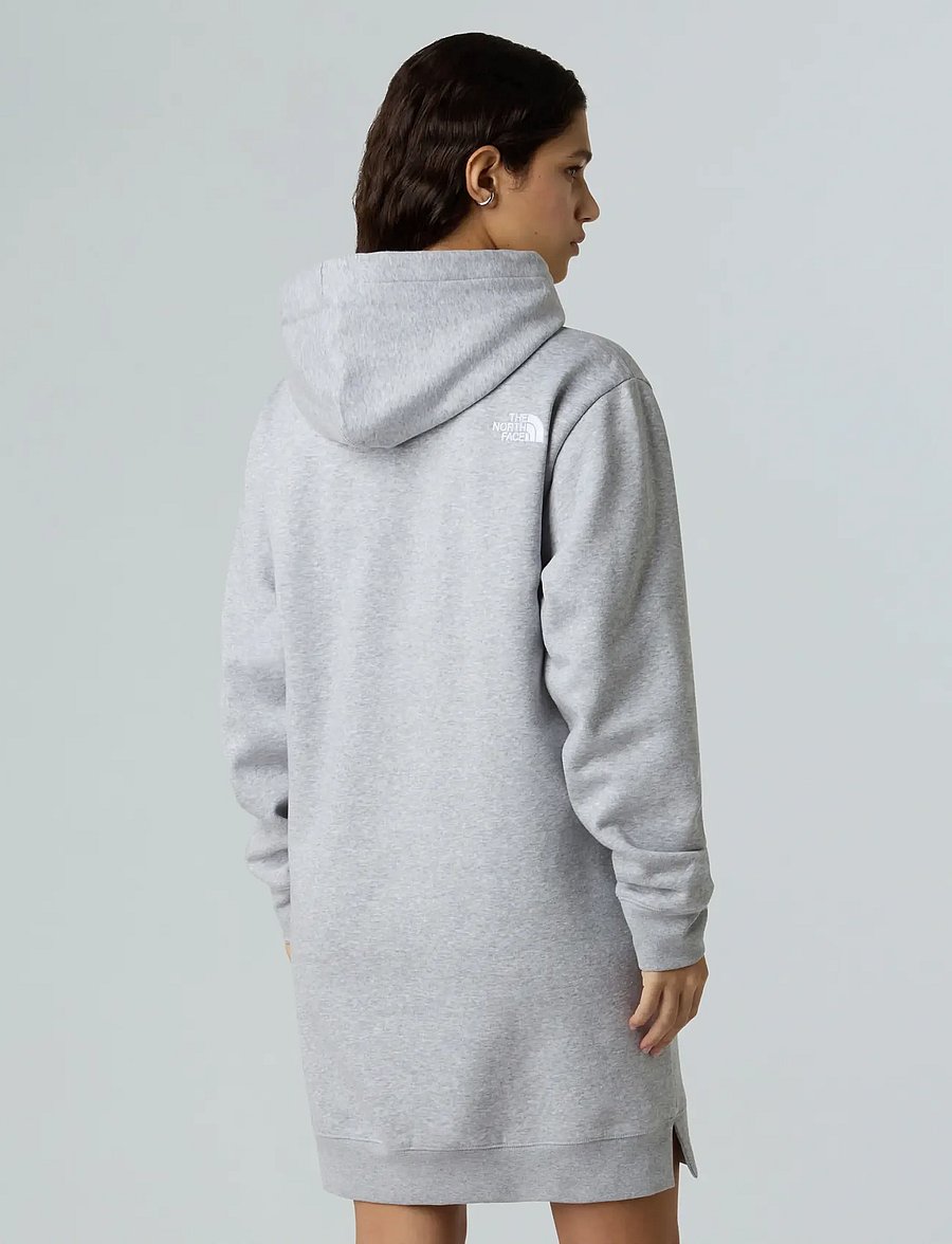 The North Face - W ESSENTIAL RELAXED HOODED DRESS - kjoler & skjørt - tnf light grey heather - 4