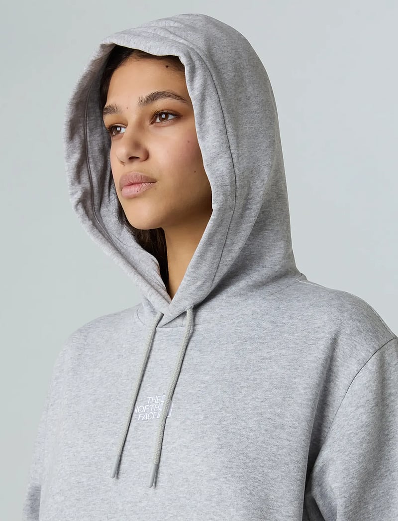 The North Face - W ESSENTIAL RELAXED HOODED DRESS - klänningar & kjolar - tnf light grey heather - 5